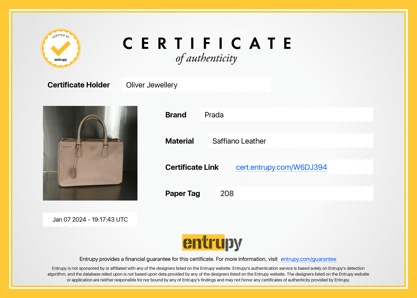 Prada Beige Saffiano Lux Medium Double Zip Galleria Tote