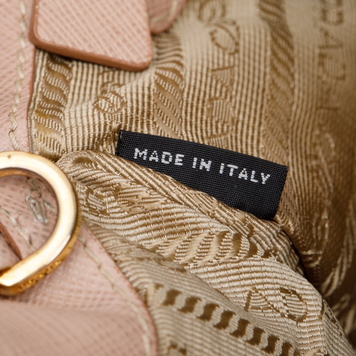 Prada Beige Saffiano Lux Medium Double Zip Galleria Tote