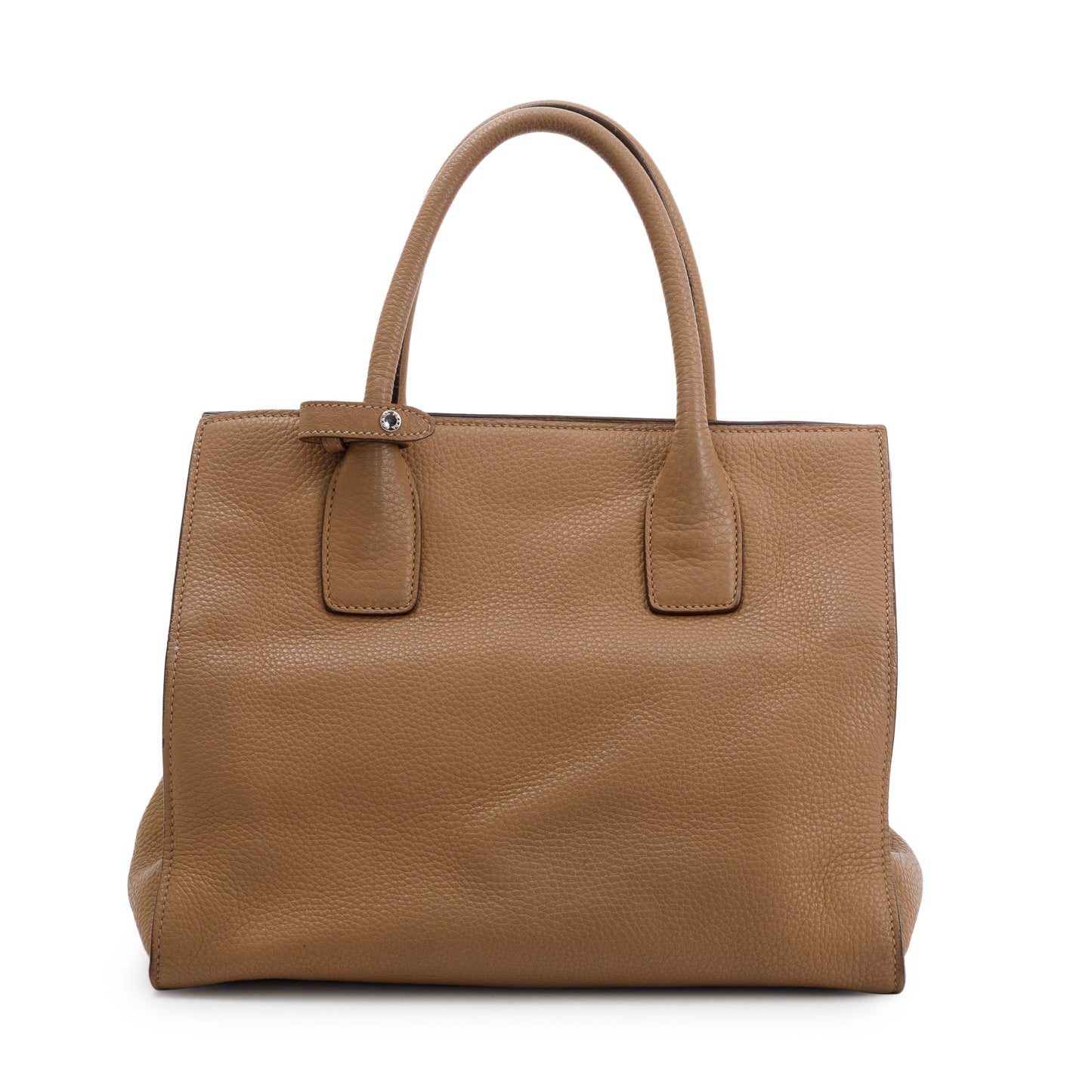 Prada Beige Vitello Daino Convertible Tote