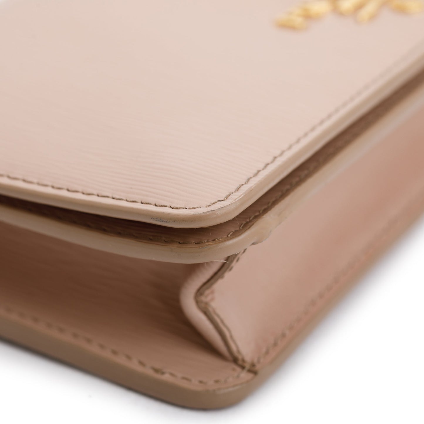 Prada Beige Vitello Move Wallet on Chain