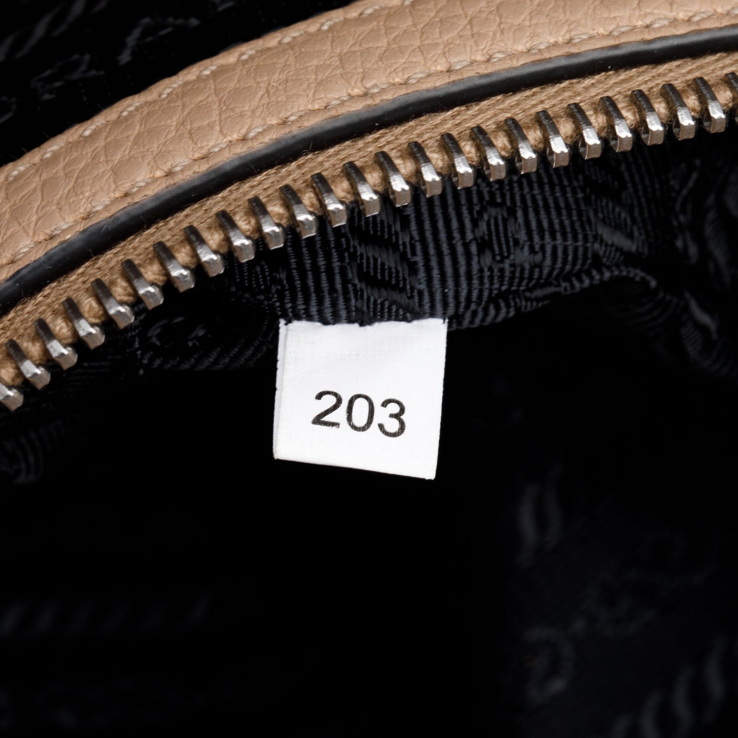 Prada Beige Vitello Phenix Two-Way Zip Tote