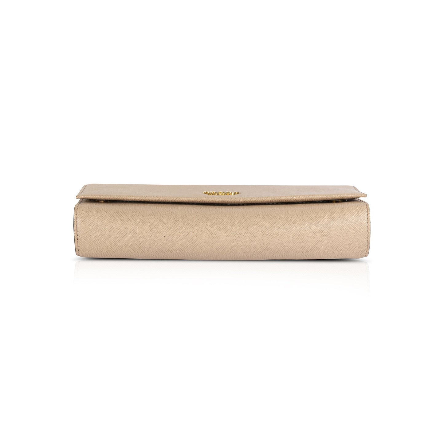 Prada Biblioteque Saffiano Chain Clutch