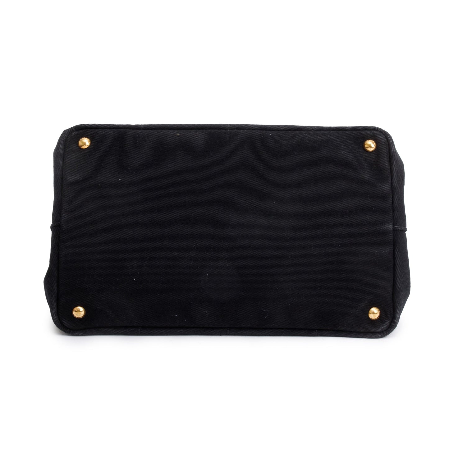 Prada Black Canvas Canapa Logo Tote