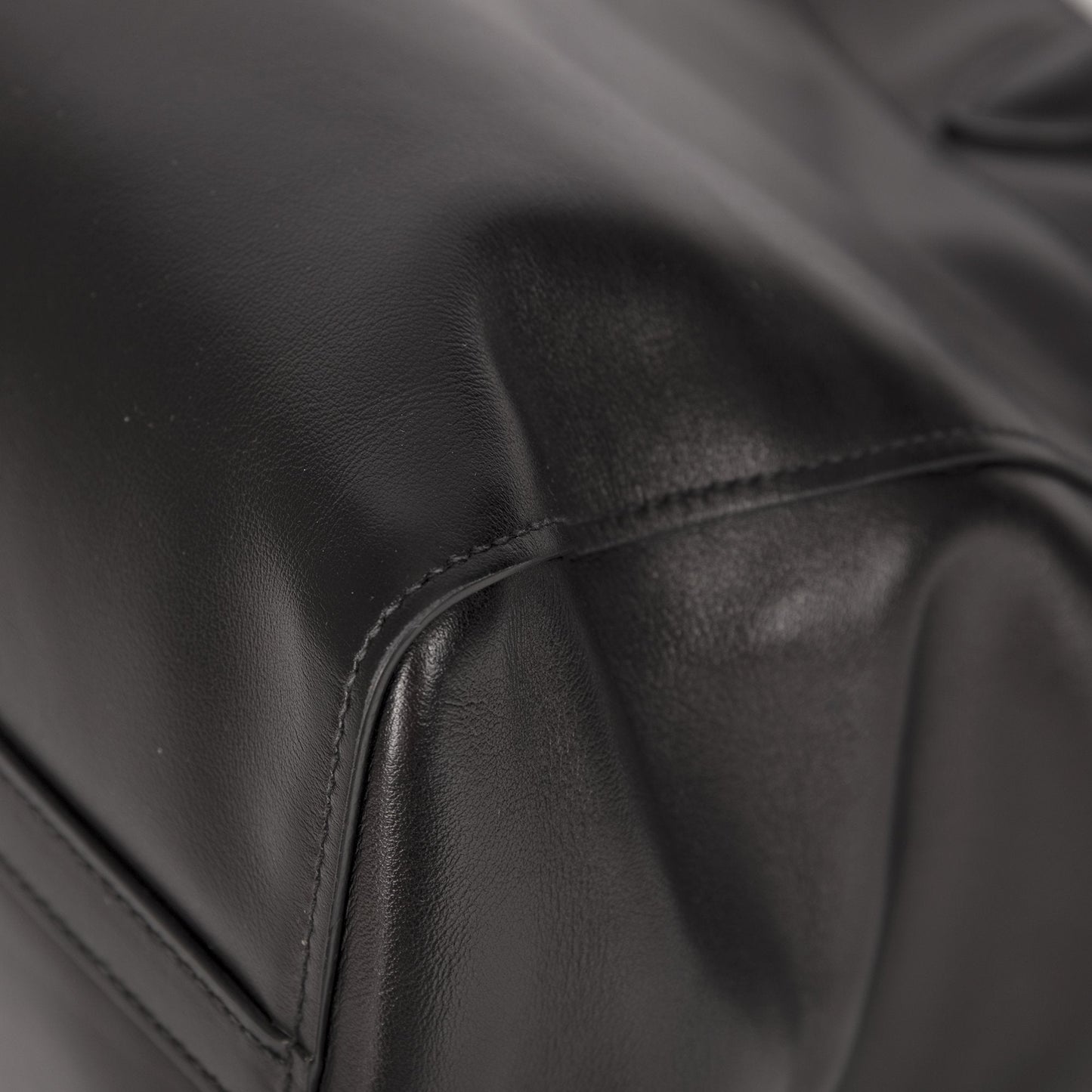 Prada Black City Calf Leather Square Tote Bag