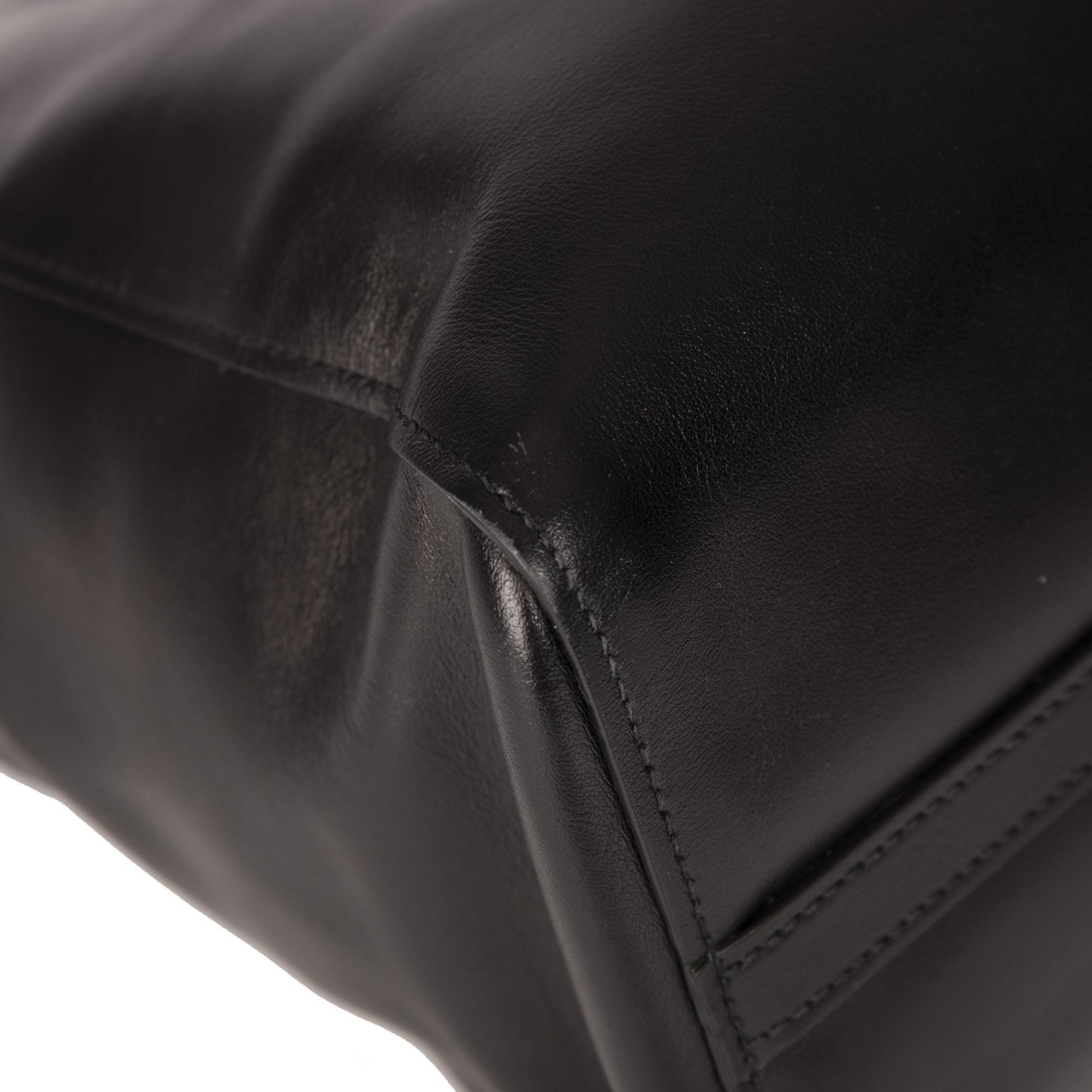 Prada Black City Calf Leather Square Tote Bag