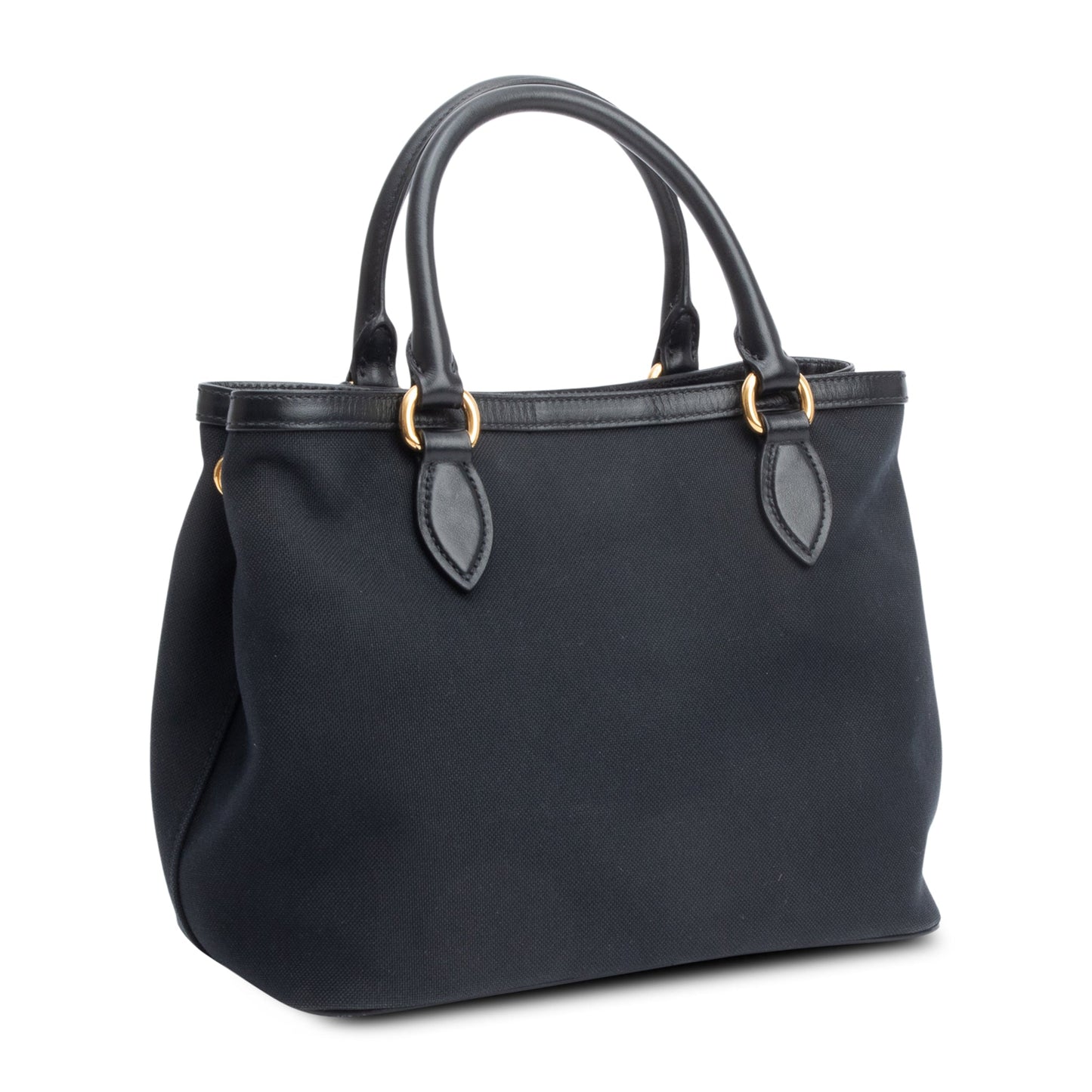 Prada Black Jacquard Logo Tote