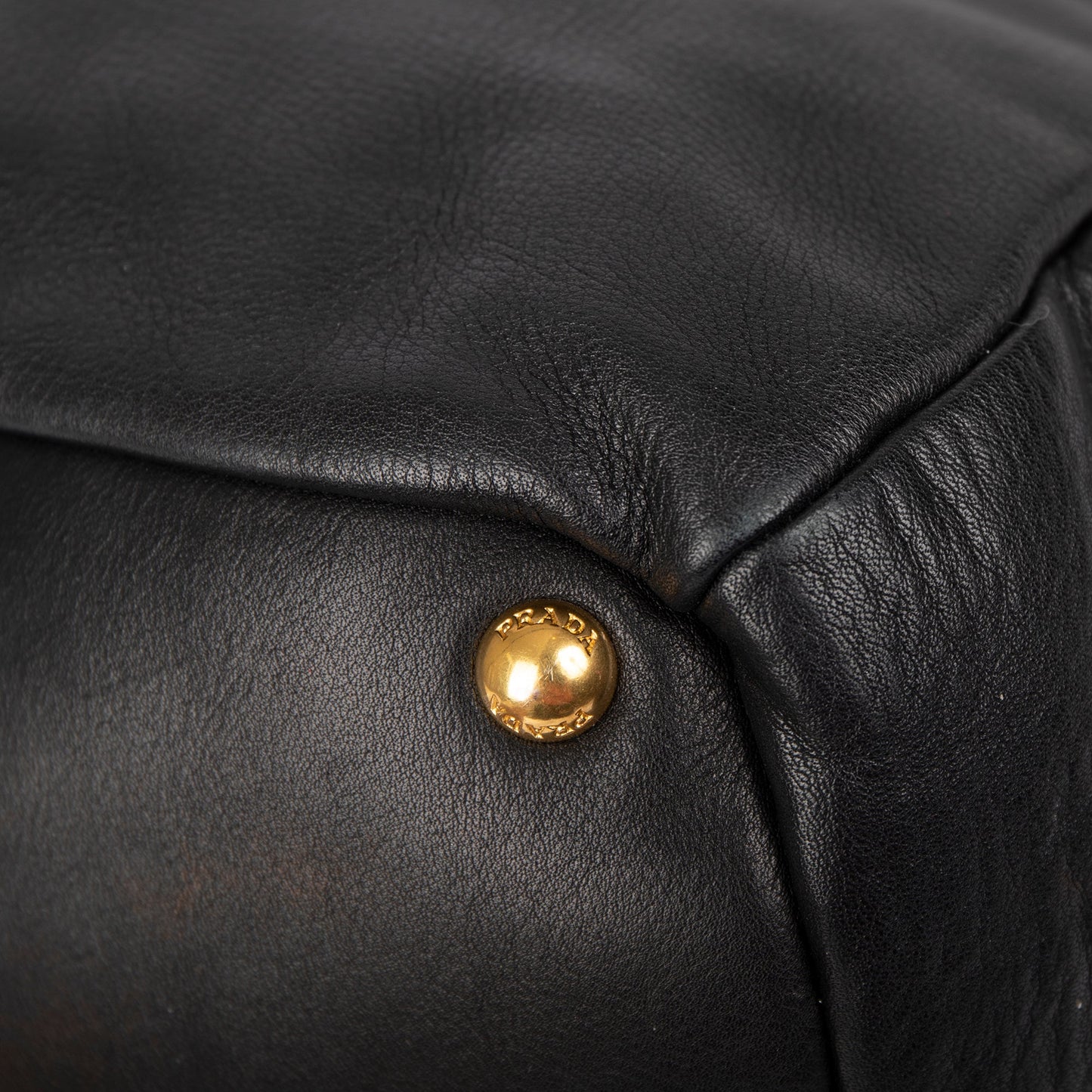 Prada Black Leather Hobo
