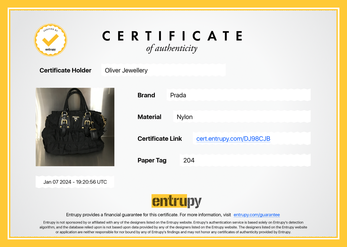 Prada Black Leather-Trimmed Tessuto Gaufre Tote