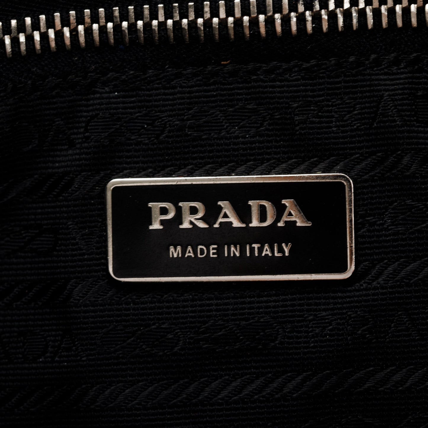 Prada Black Nappa Acciaio Tote