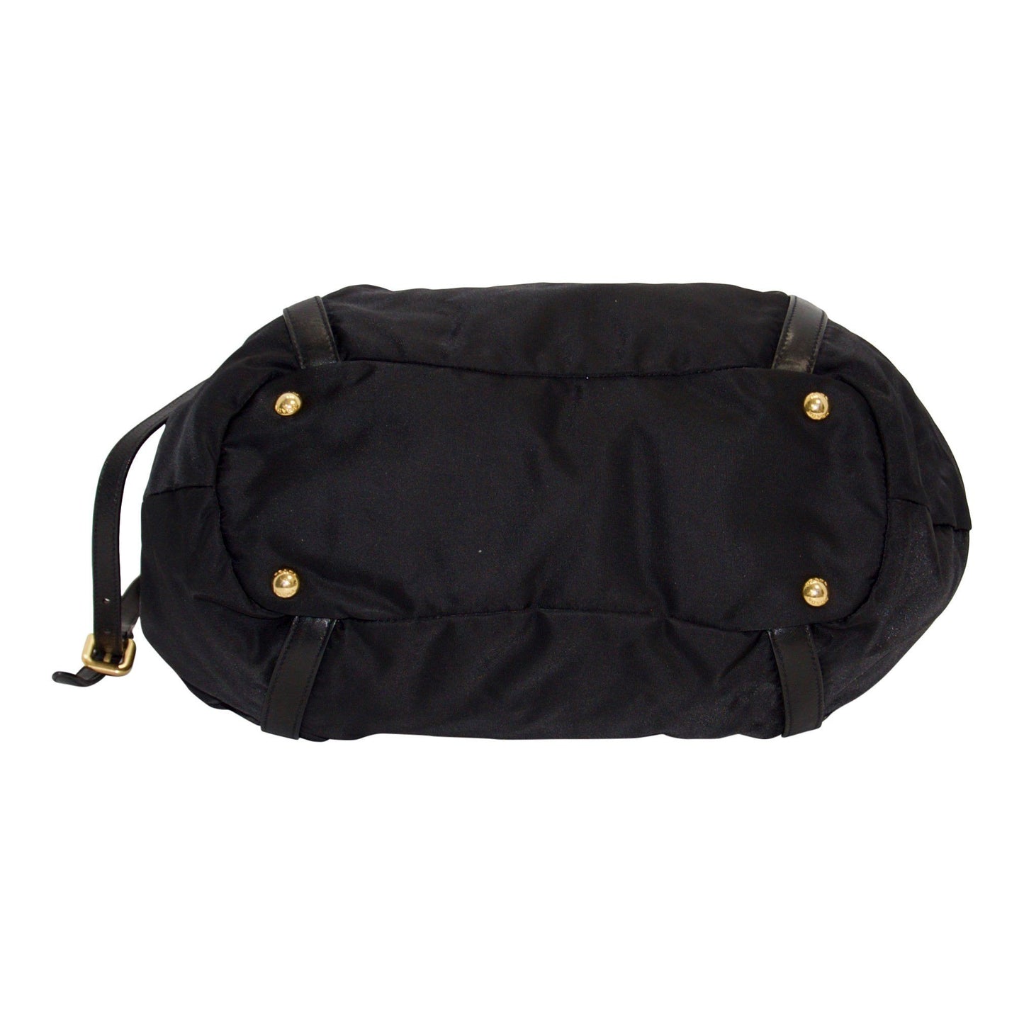 Prada Black Nylon Jacquard Two Way Handbag