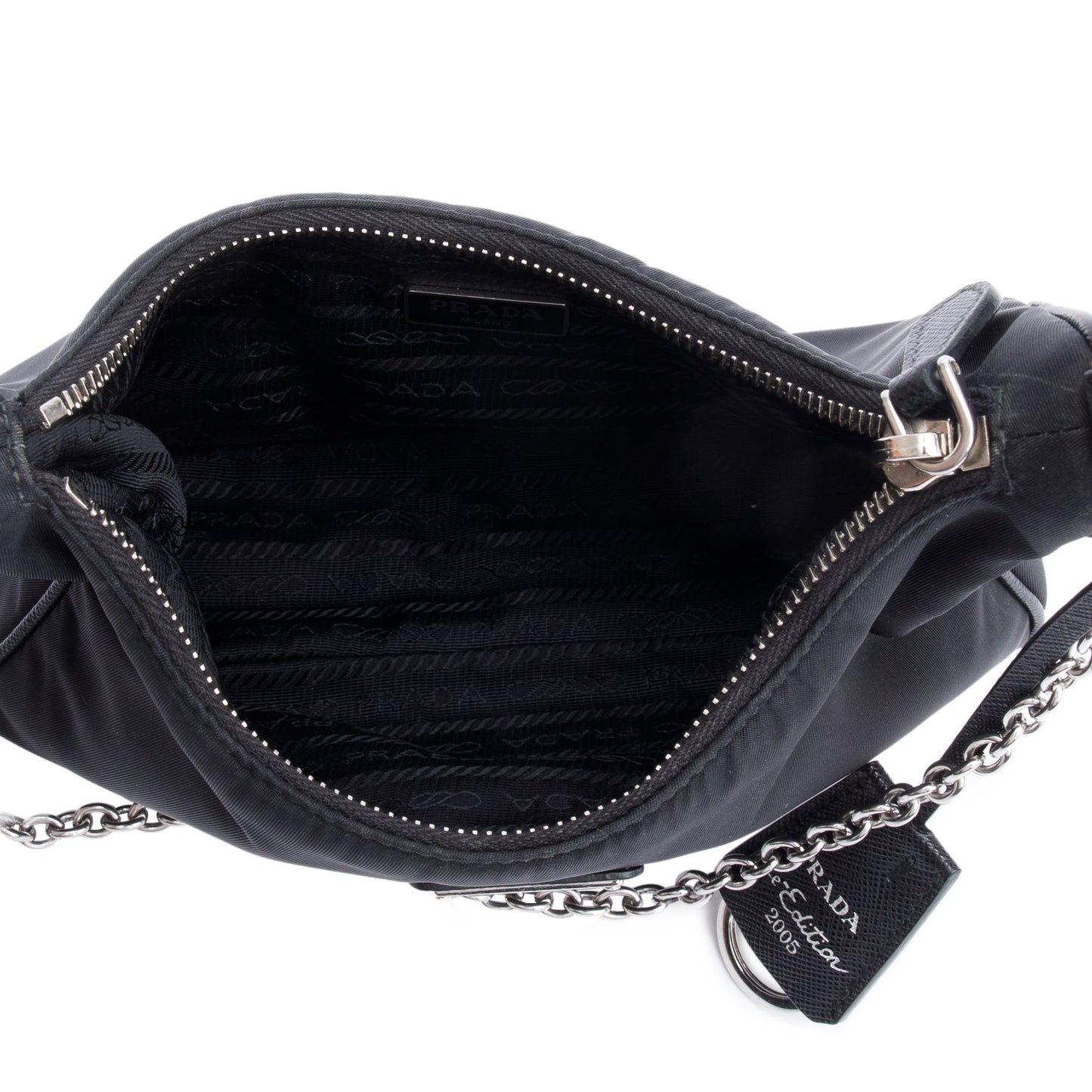 Prada Black Re-Edition 2005 Re-Nylon Shoulder Bag