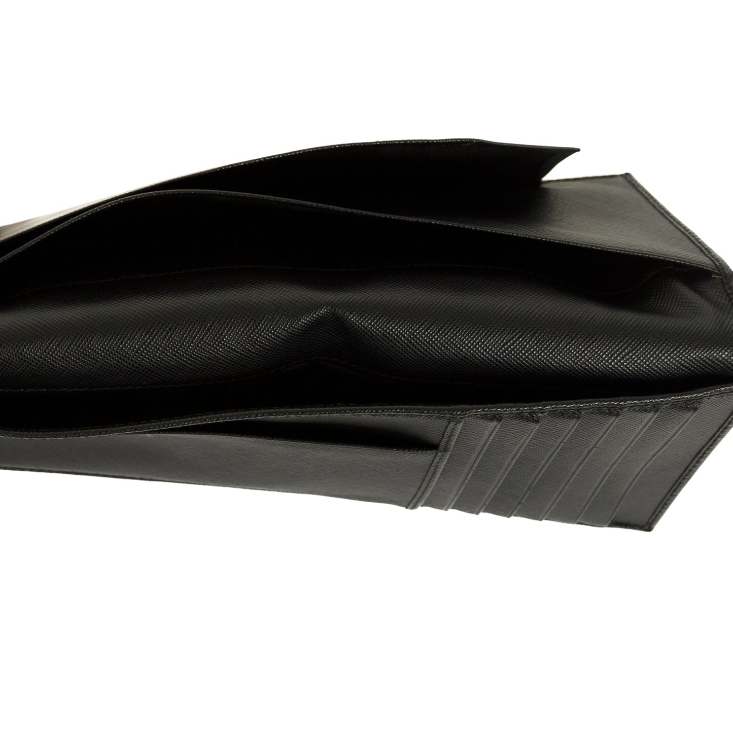 Prada Black Saffiano Bifold Long Wallet