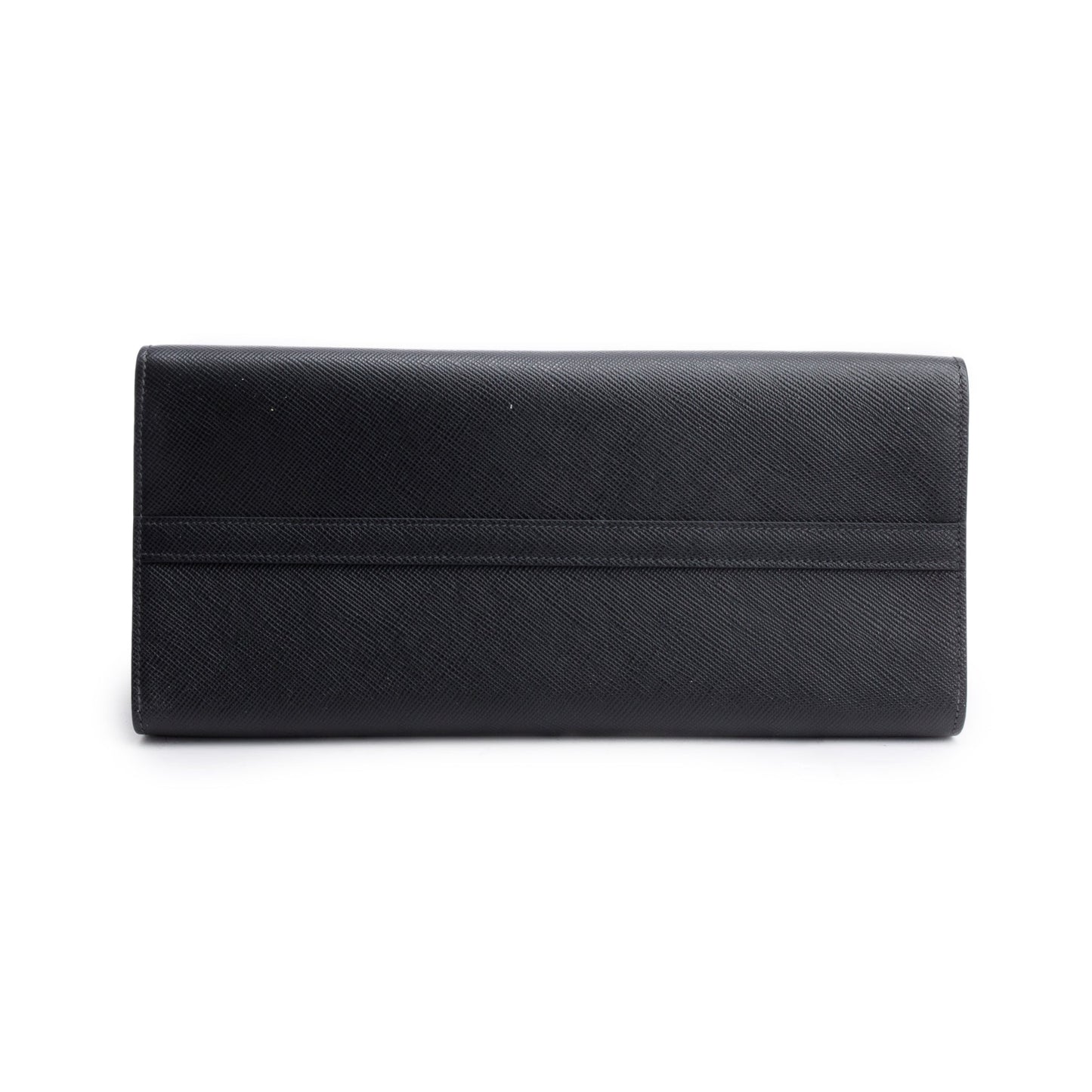 Prada Black Saffiano Cuir Medium Monochrome Top Handle Tote