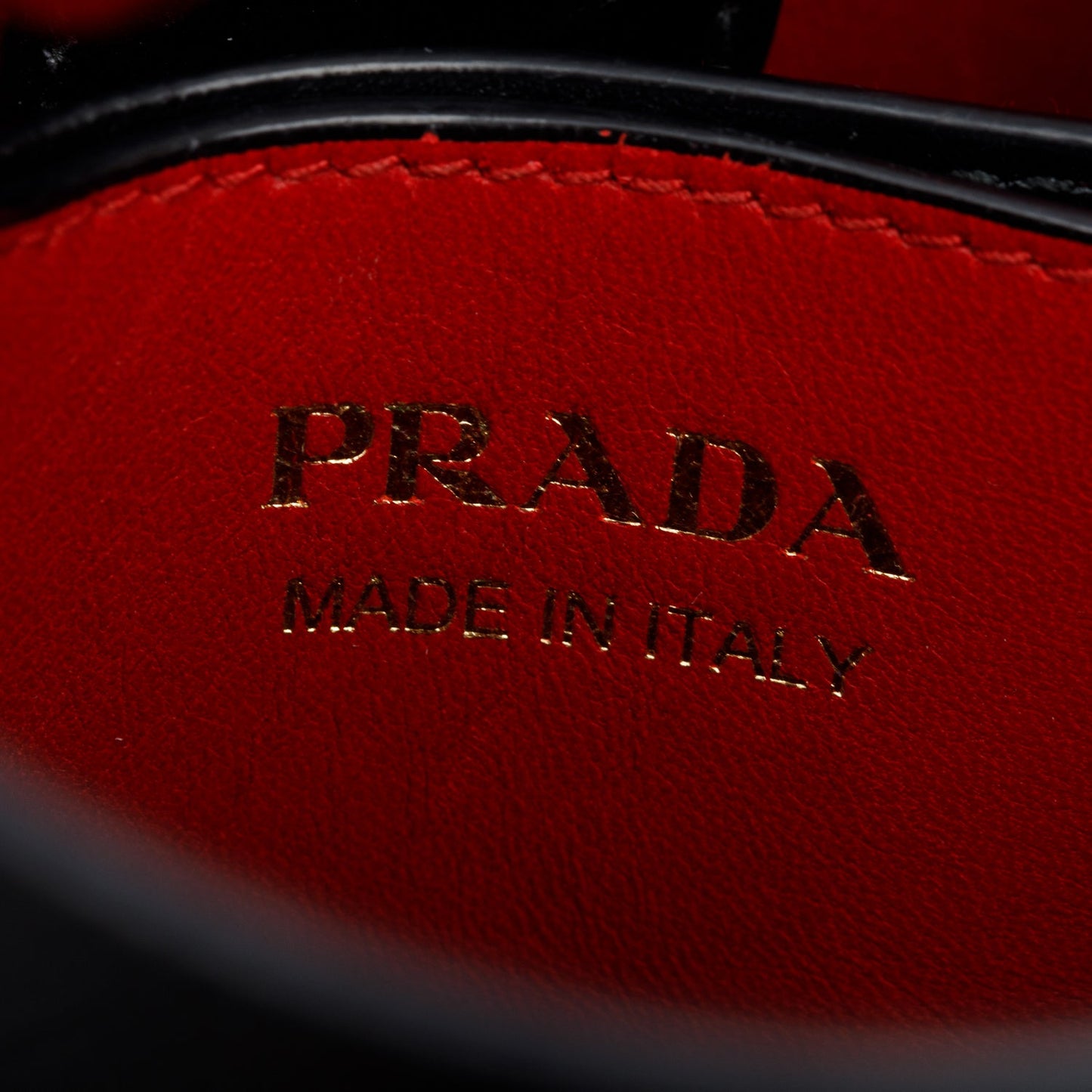Prada Black Saffiano Cuir Small Panier Bag