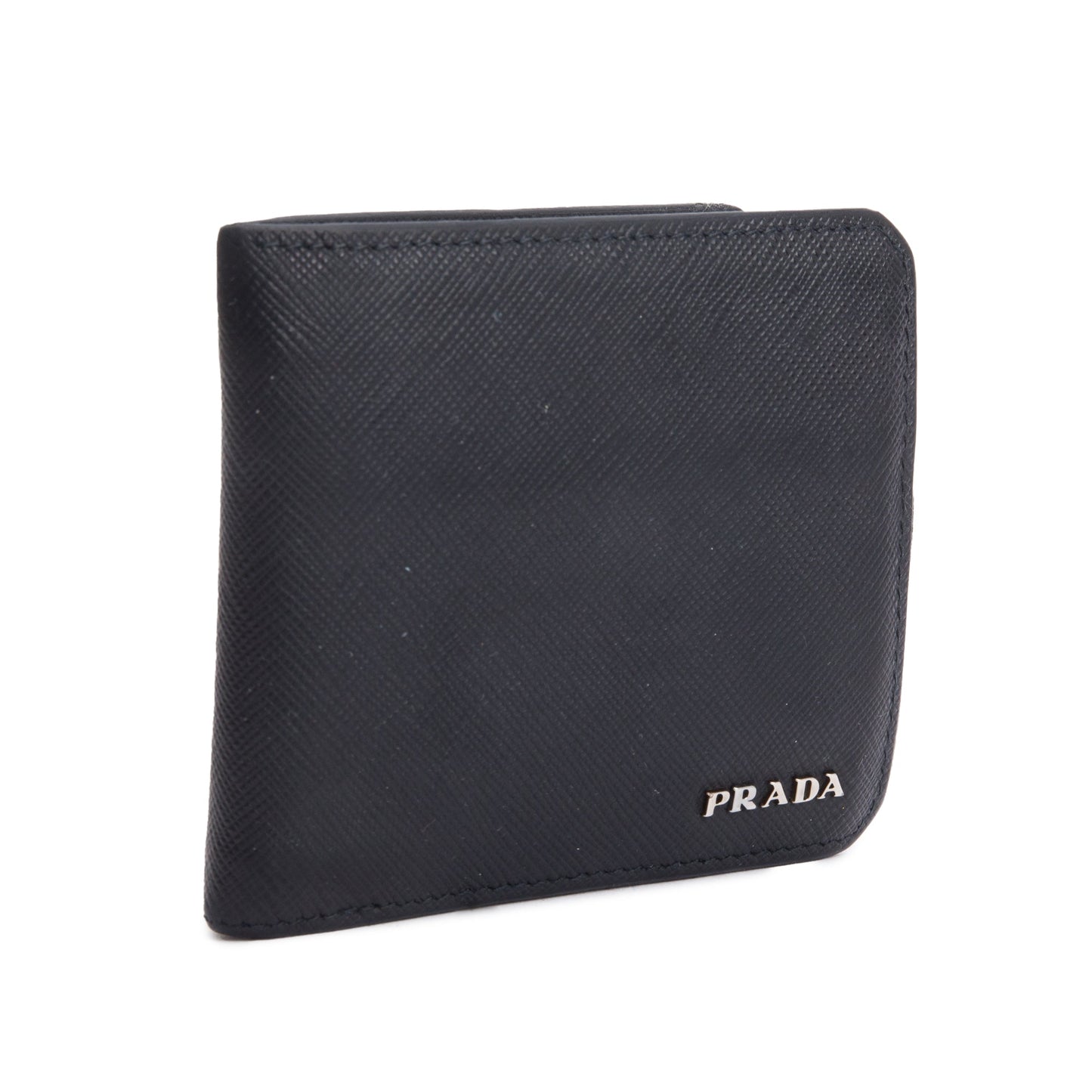 Prada Black Saffiano Leather Bi-Fold Wallet