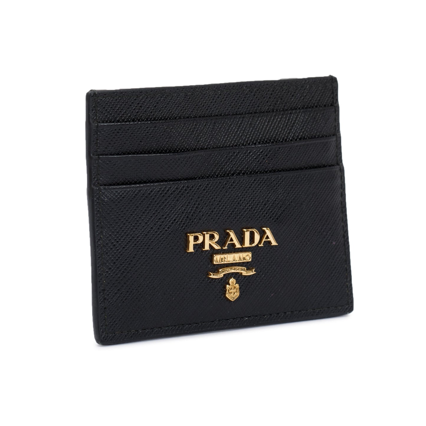 Prada Black Saffiano Leather Card Holder