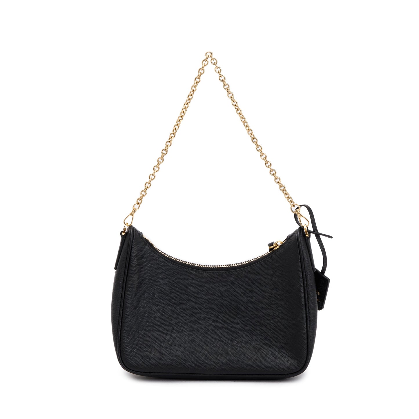 Prada Black Saffiano Leather Re-Edition 2005 Shoulder Bag