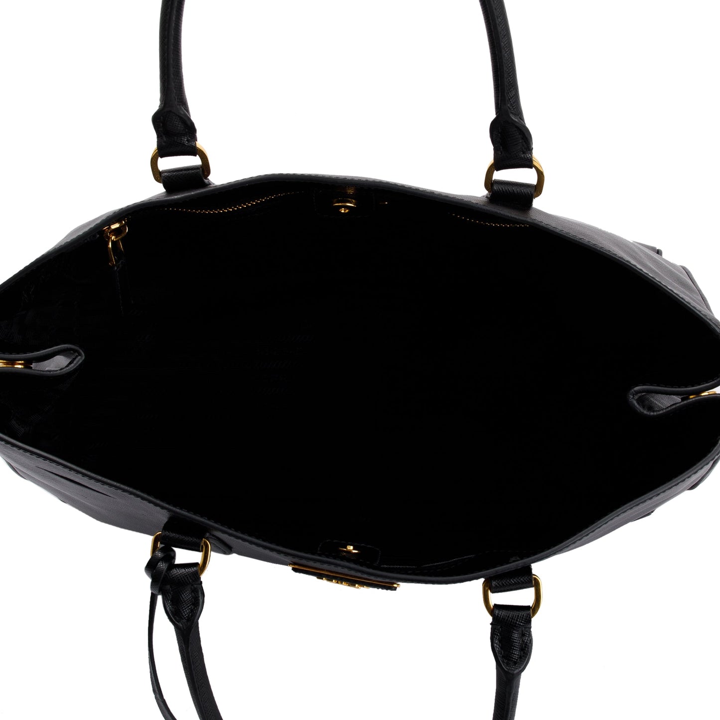 Prada Black Saffiano Lux Large Gardener's Tote