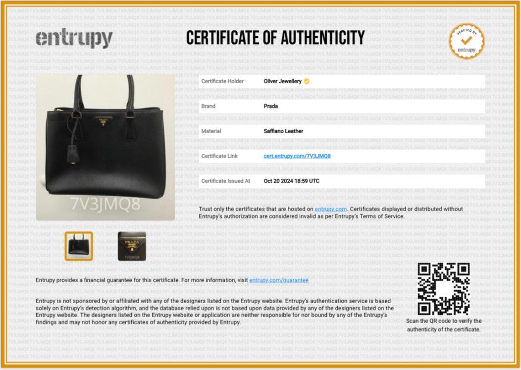 Prada Black Saffiano Lux Medium Galleria Tote