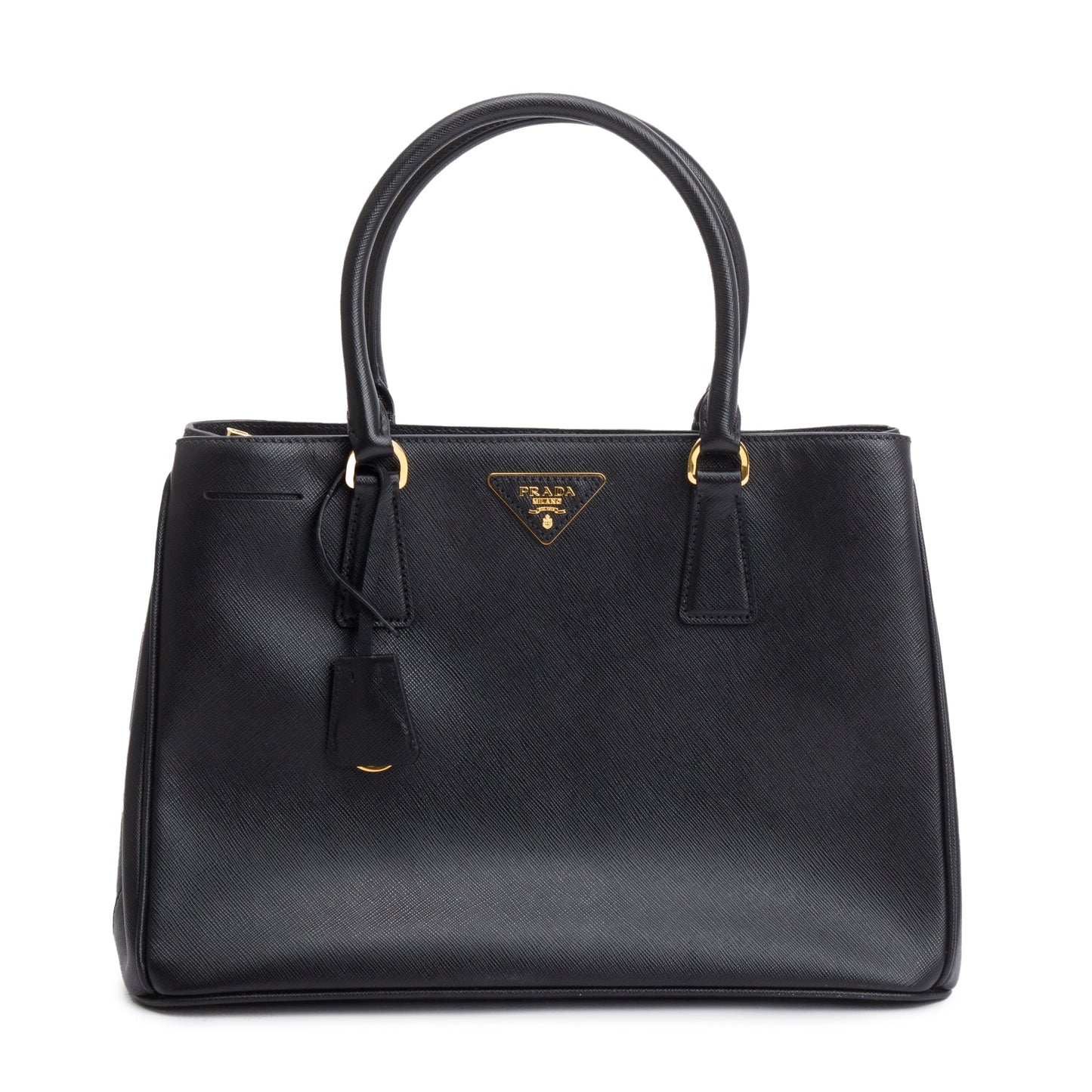 Prada Black Saffiano Lux Medium Galleria Tote