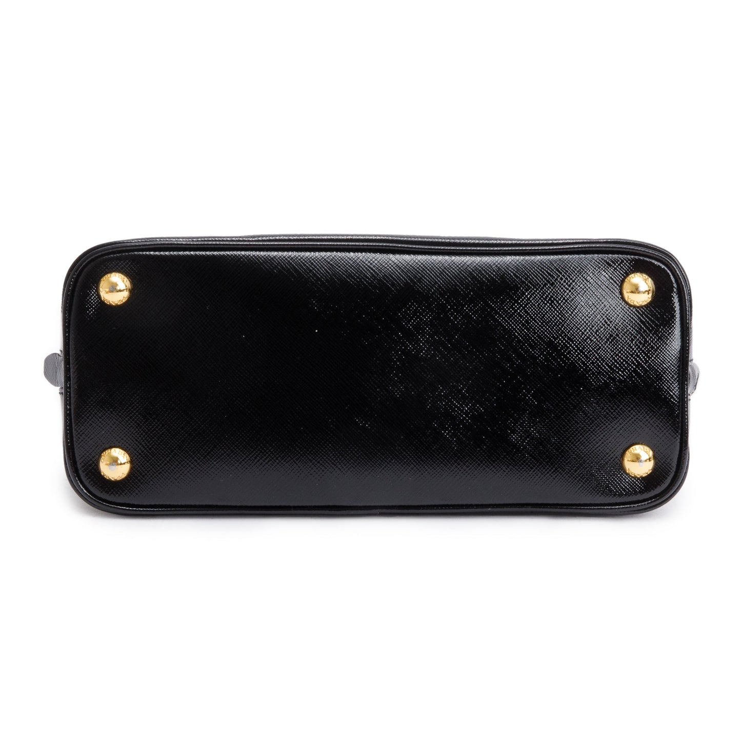 Prada Black Saffiano Vernice Small Promenade Tote