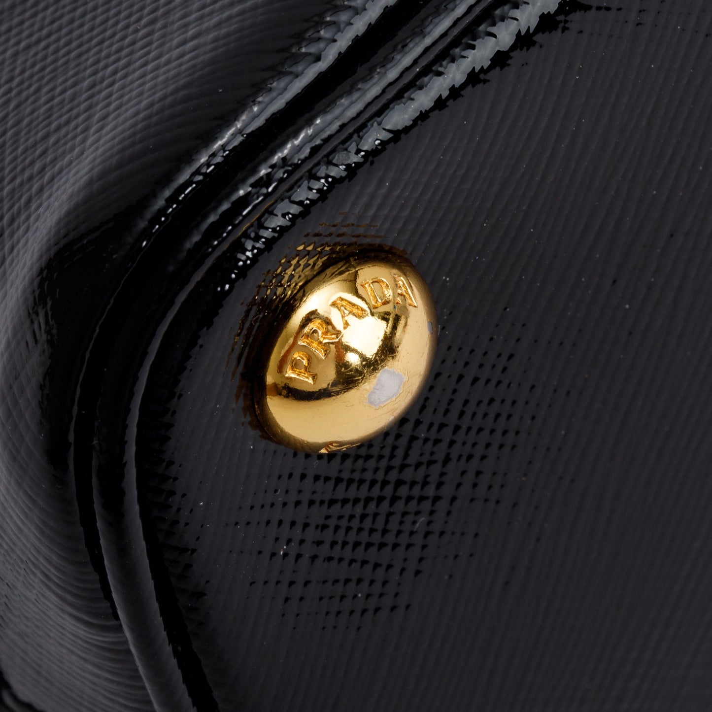 Prada Black Saffiano Vernice Small Promenade Tote