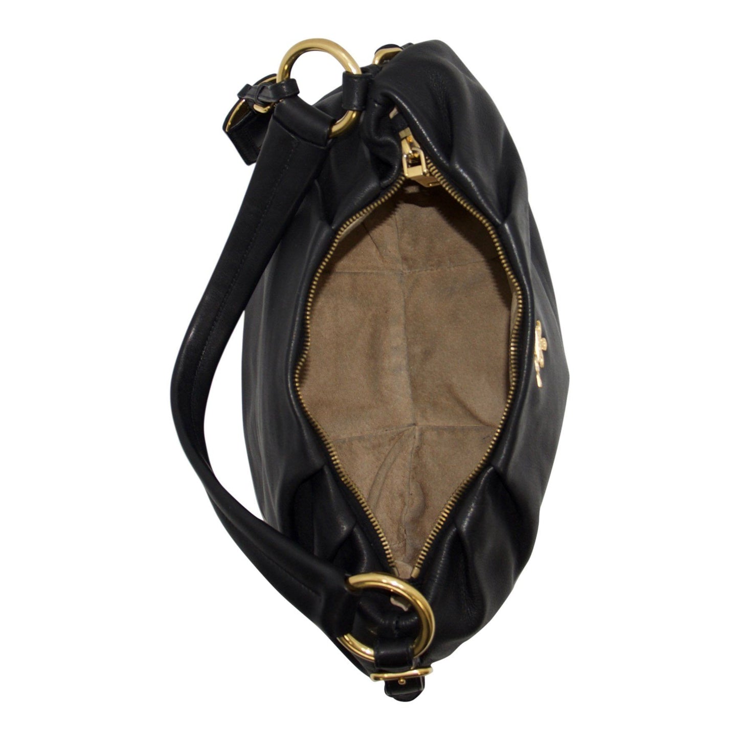 Prada Black Soft Calf Hobo