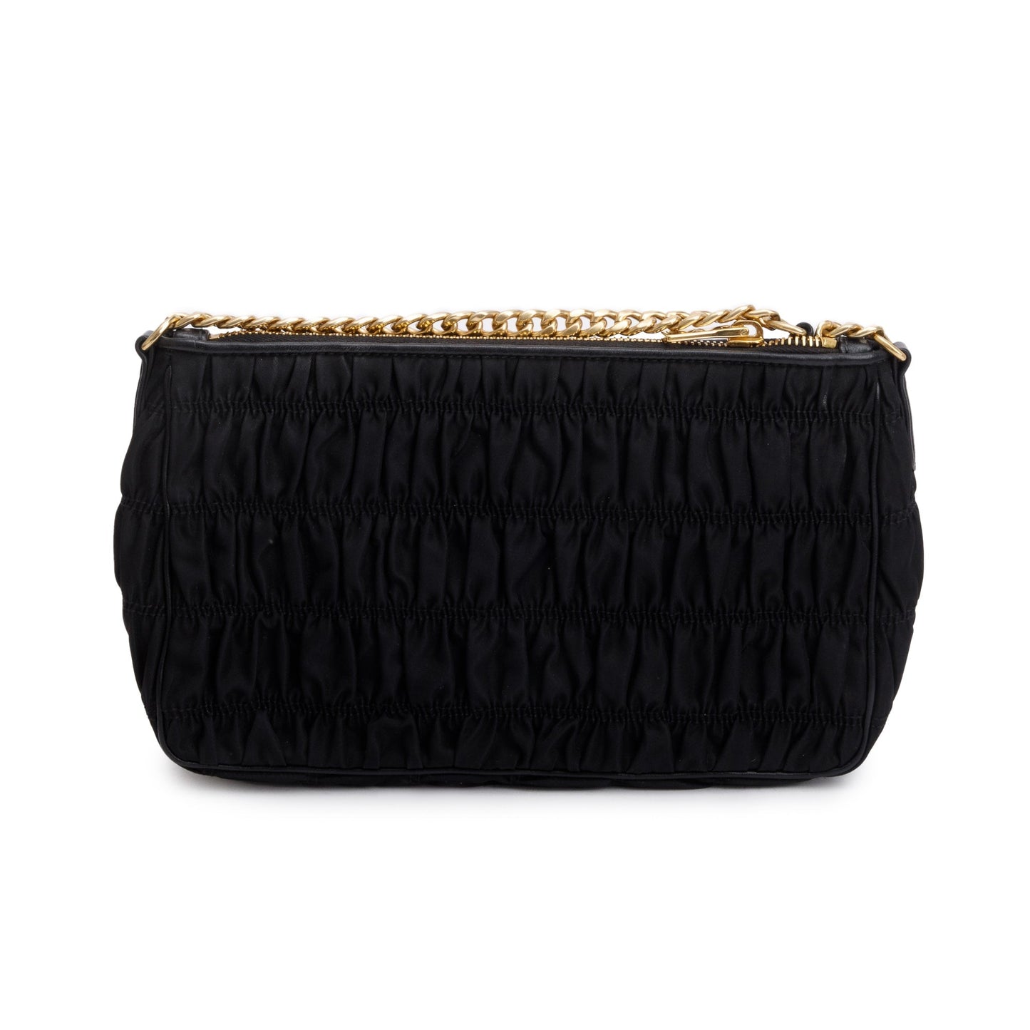 Prada Black Tessuto Nylon Gaufre Crossbody Bag