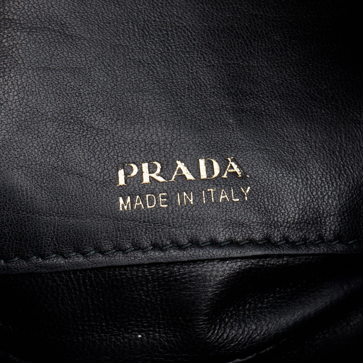 Prada Black Velluto Chain Clutch