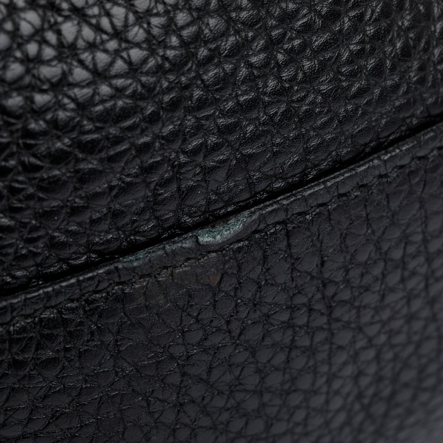 Prada Black Vitello Daino Leather Large Shopping Tote