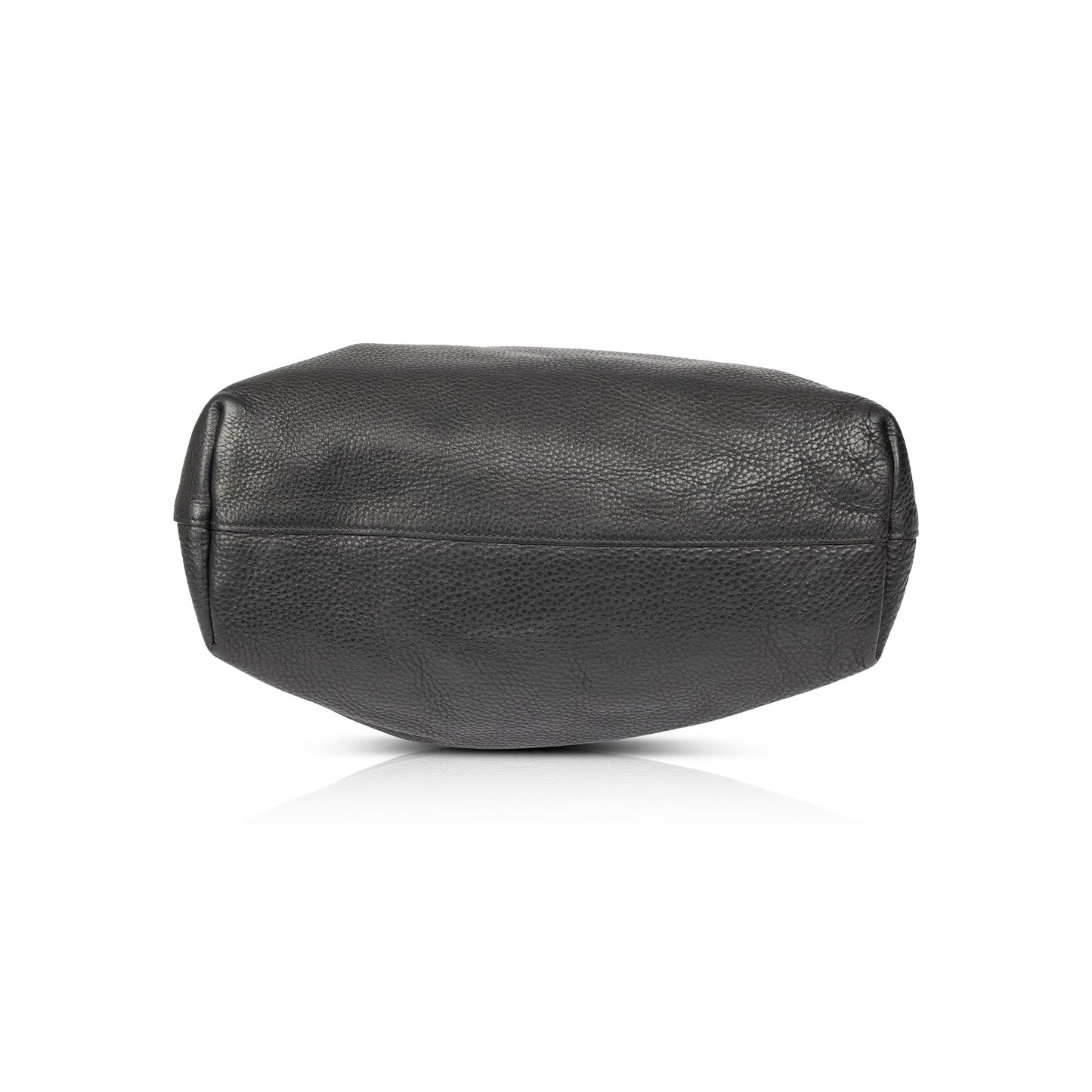 Prada Black Vitello Daino Shopping Tote
