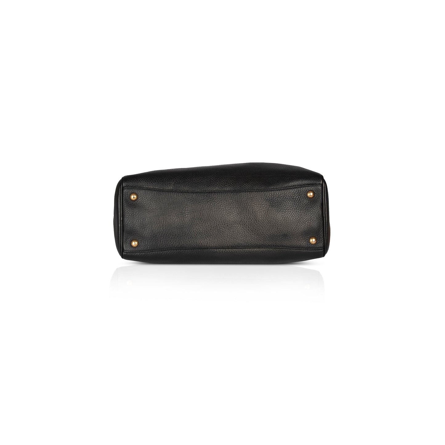 Prada Black Vitello Daino Tote