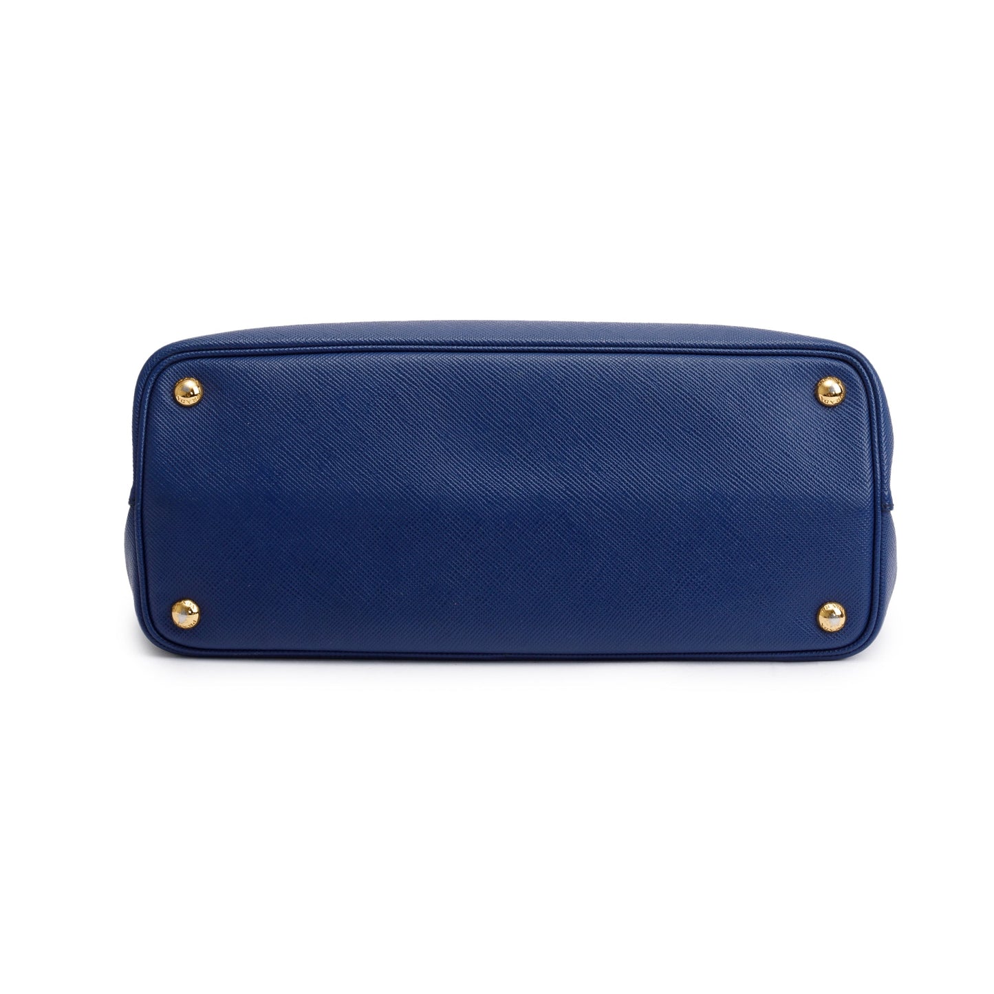 Prada Blue Saffiano Lux Medium Cuir Double Tote
