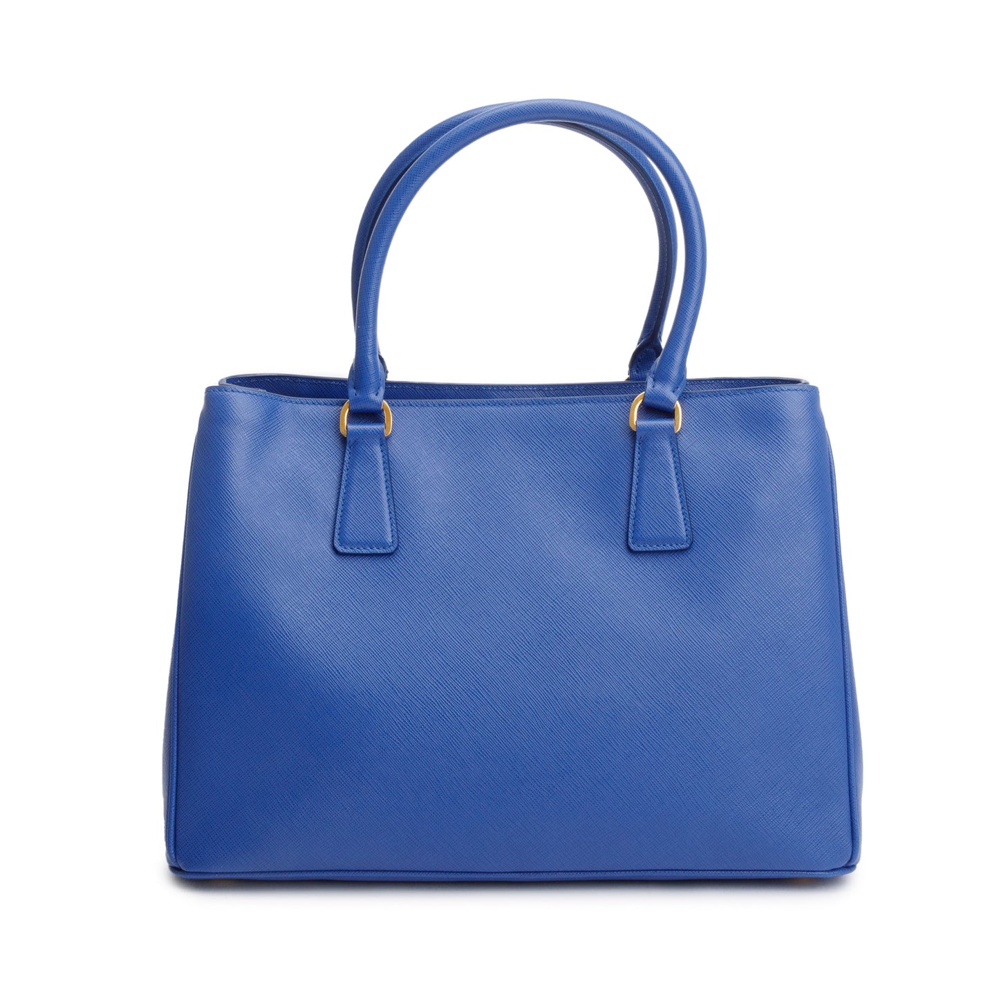 Prada Blue Saffiano Lux Medium Galleria Zip Tote