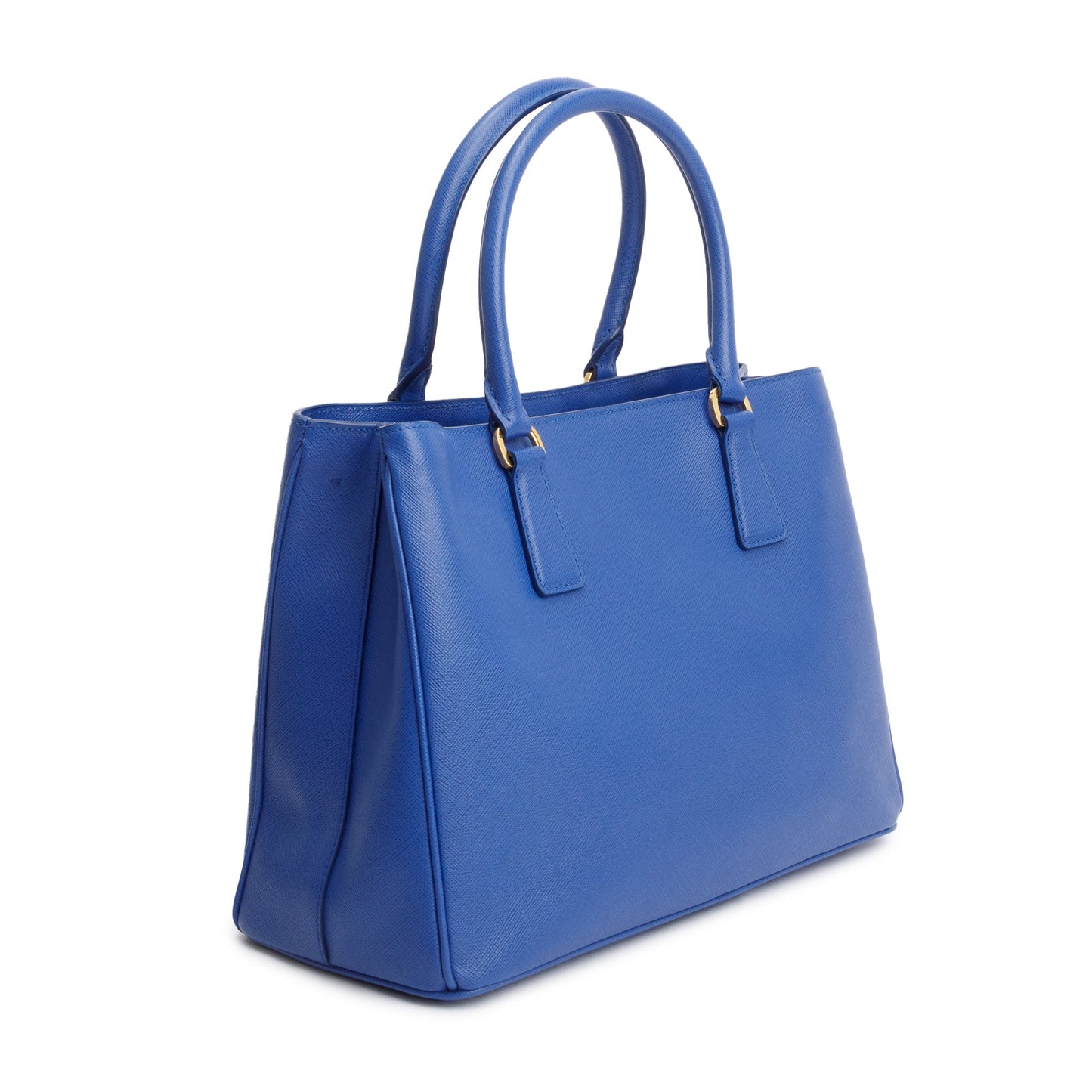 Prada Blue Saffiano Lux Medium Galleria Zip Tote