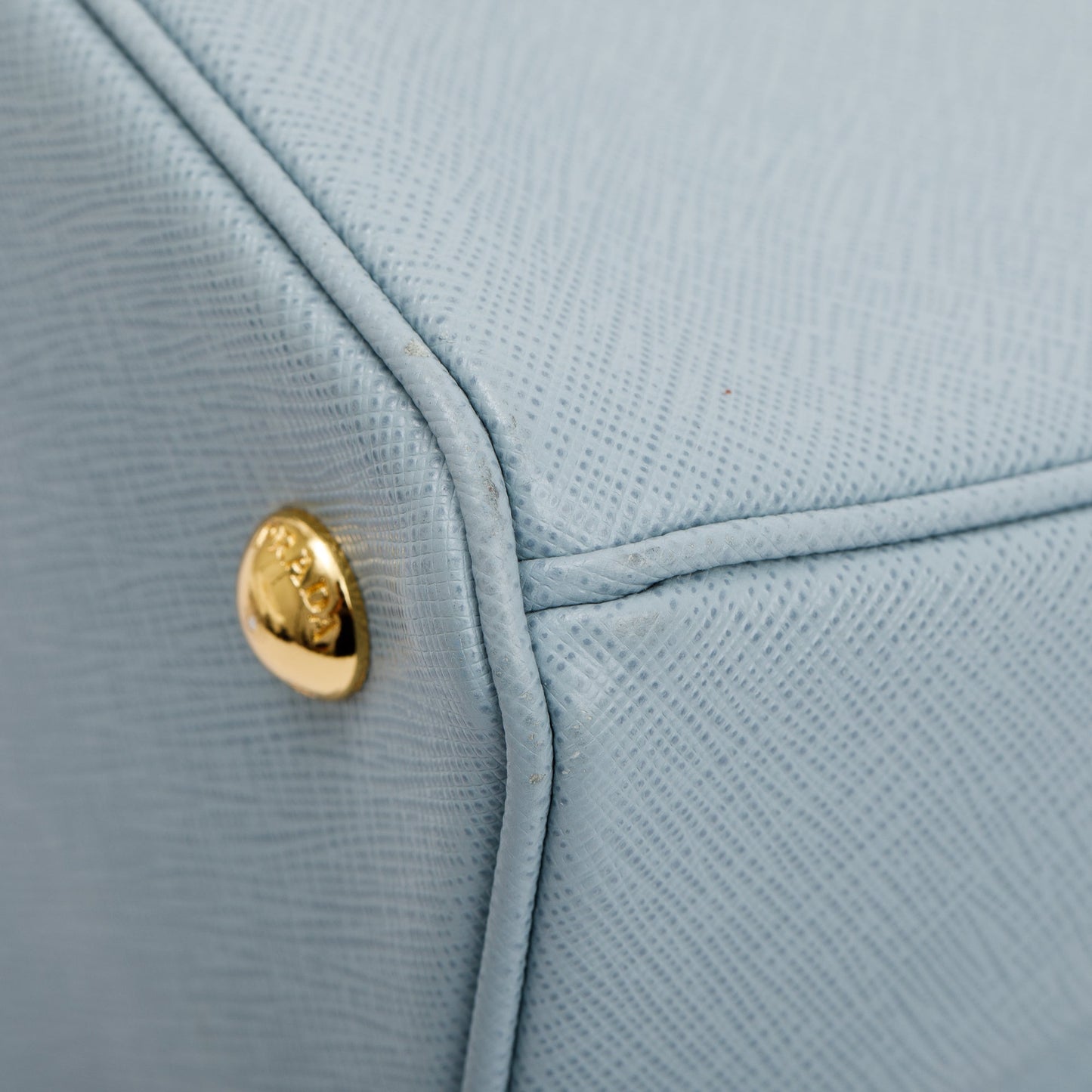 Prada Blue Saffiano Lux Medium Tote