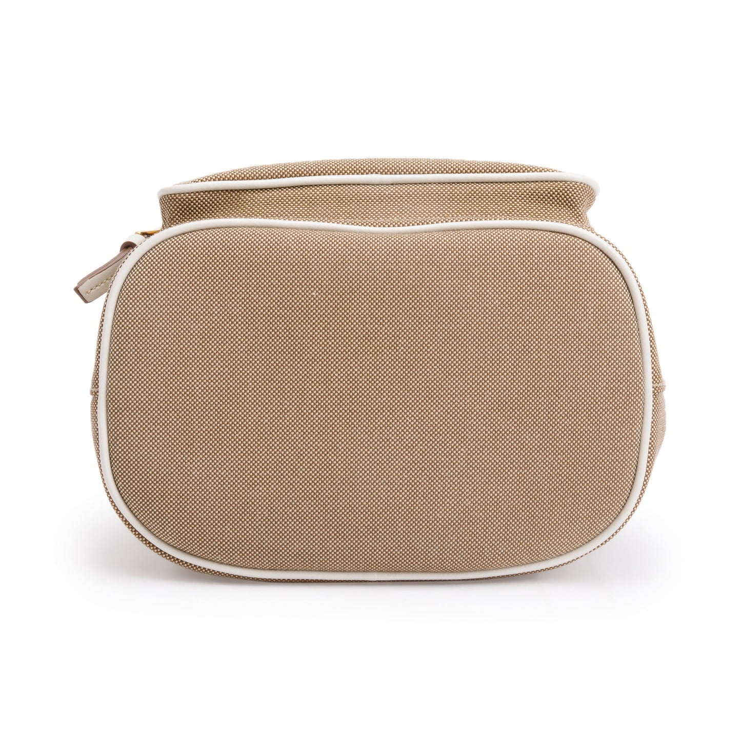 Prada Brown Logo Jacquard Bucket Bag