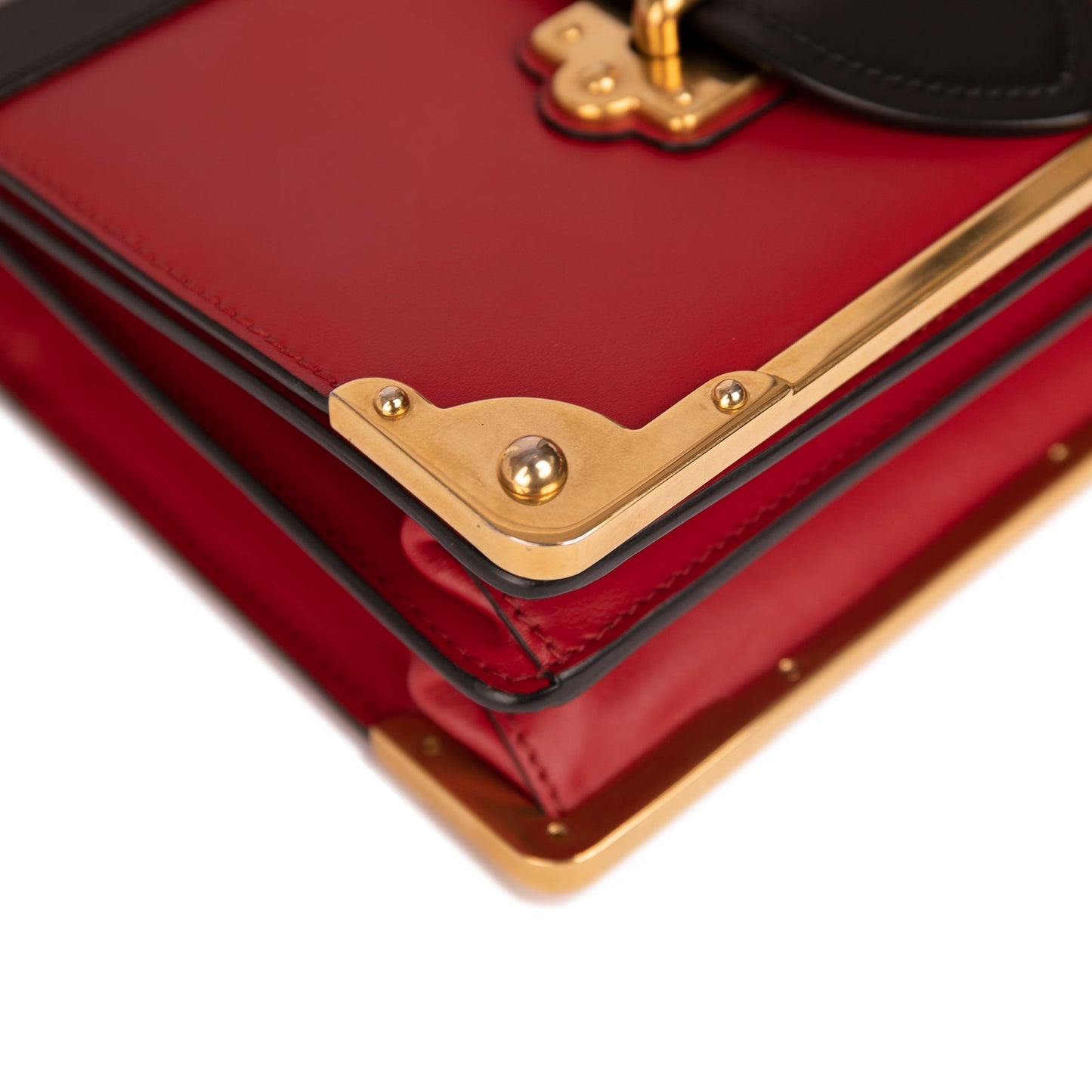 Prada Cahier Leather Shoulder Bag
