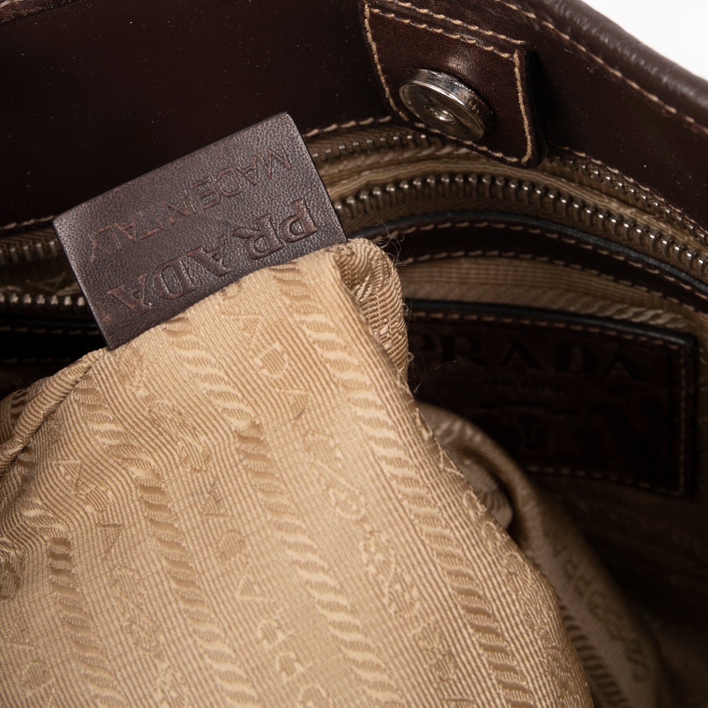Prada Canapa Logo Tote