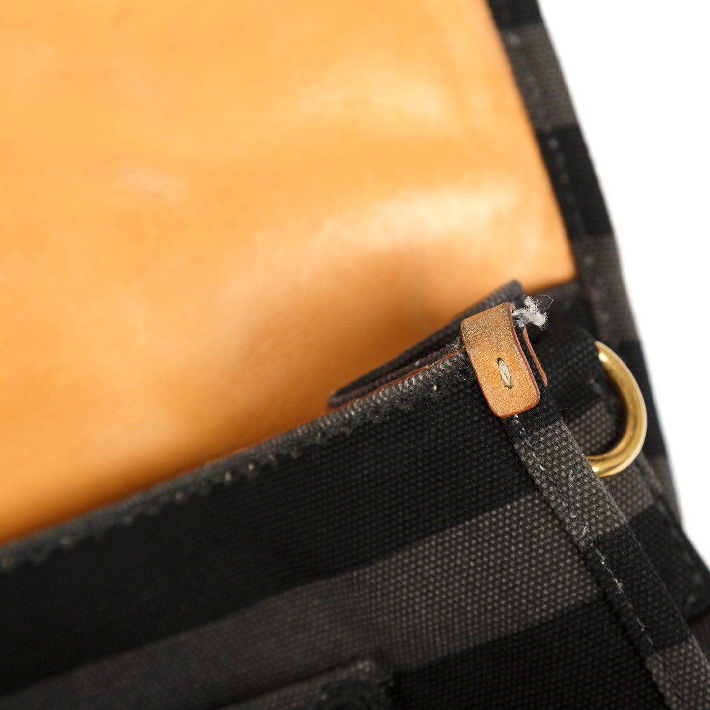 Prada Canapa Stripe Messenger Bag