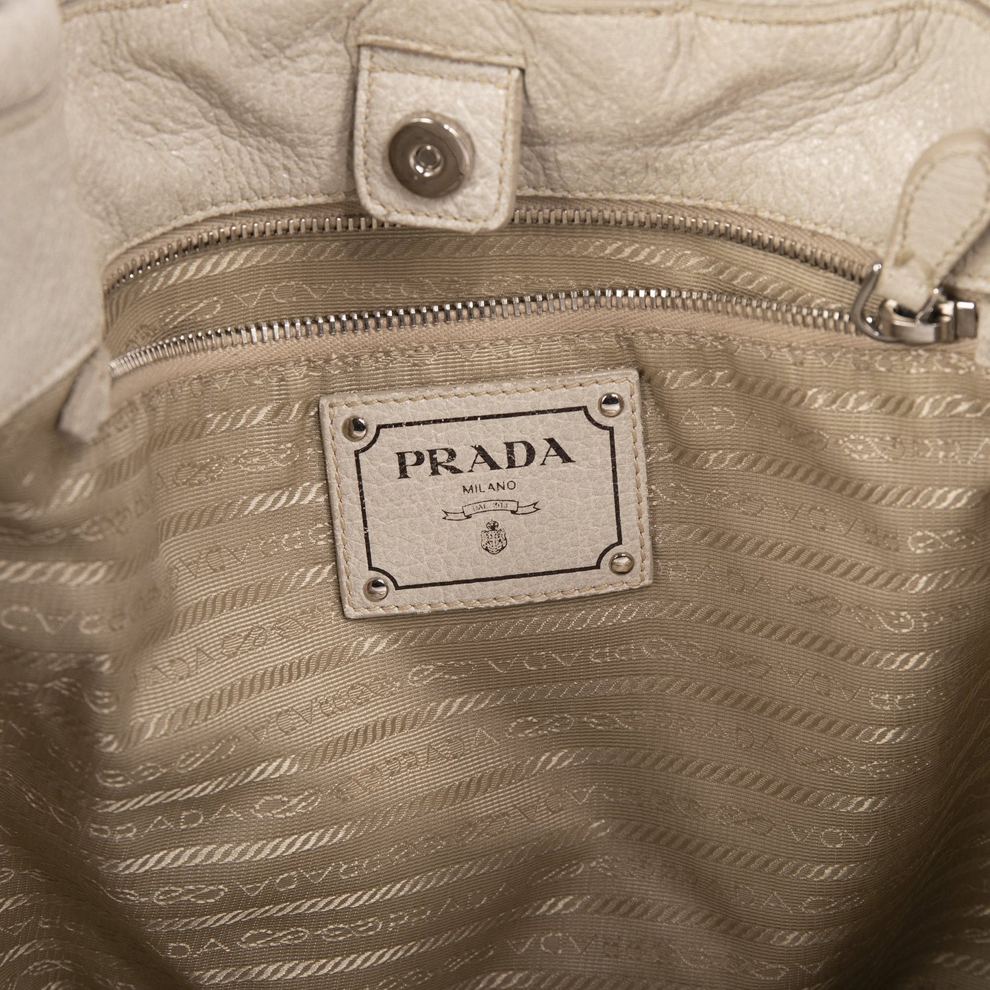 Prada Cervo Lux Chain Hobo