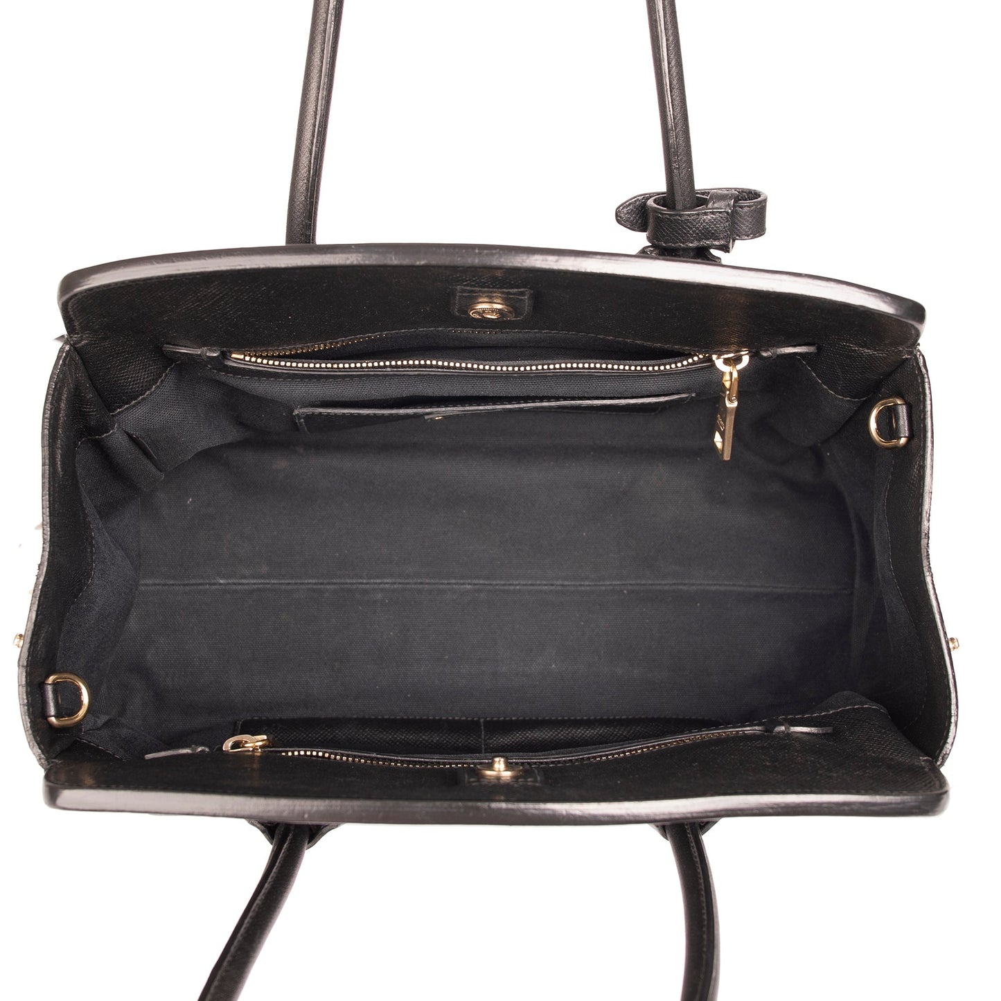 Prada Corda Canapa and Saffiano Top Handle Bag