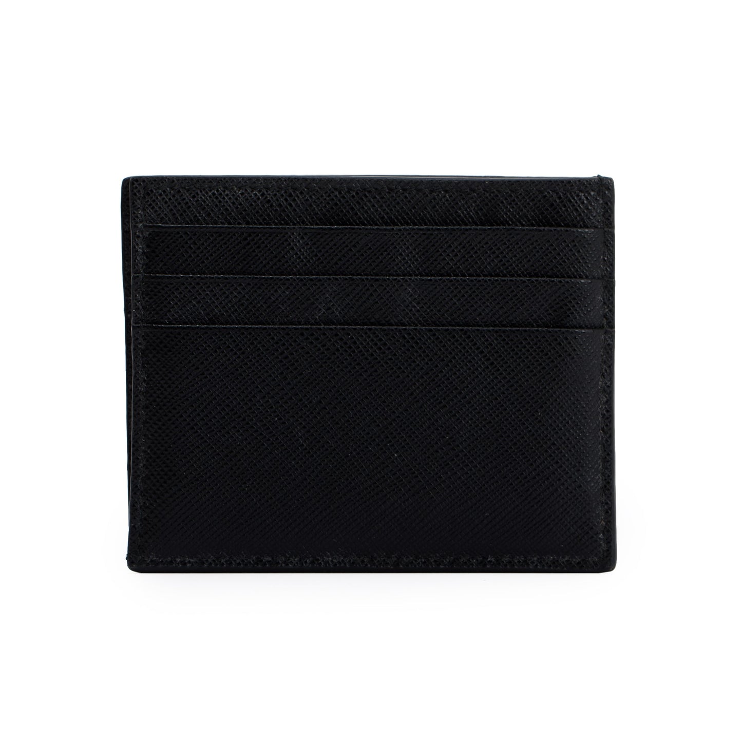 Prada Embossed Logo Saffiano Leather Card Holder