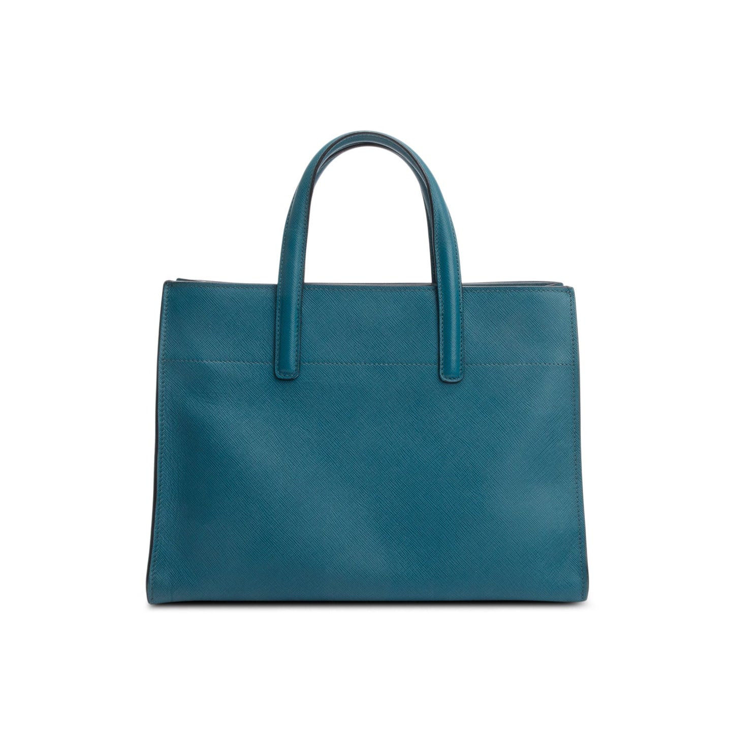 Prada Green Saffiano Soft Triple Pocket Convertible Tote