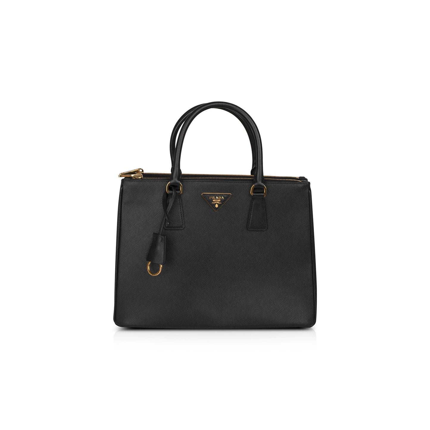 Prada Large Saffiano Double Zip Galleria Tote