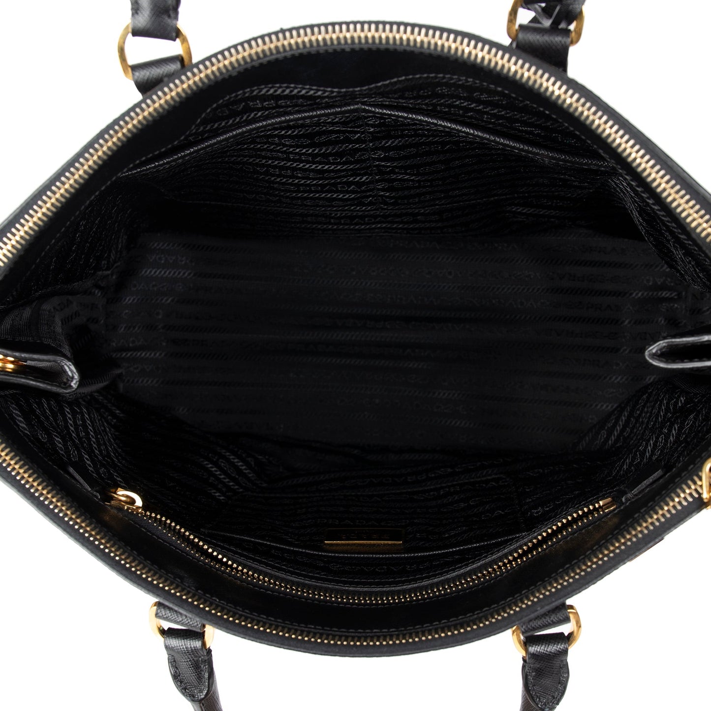 Prada Large Saffiano Lux Galleria Double Zip Tote