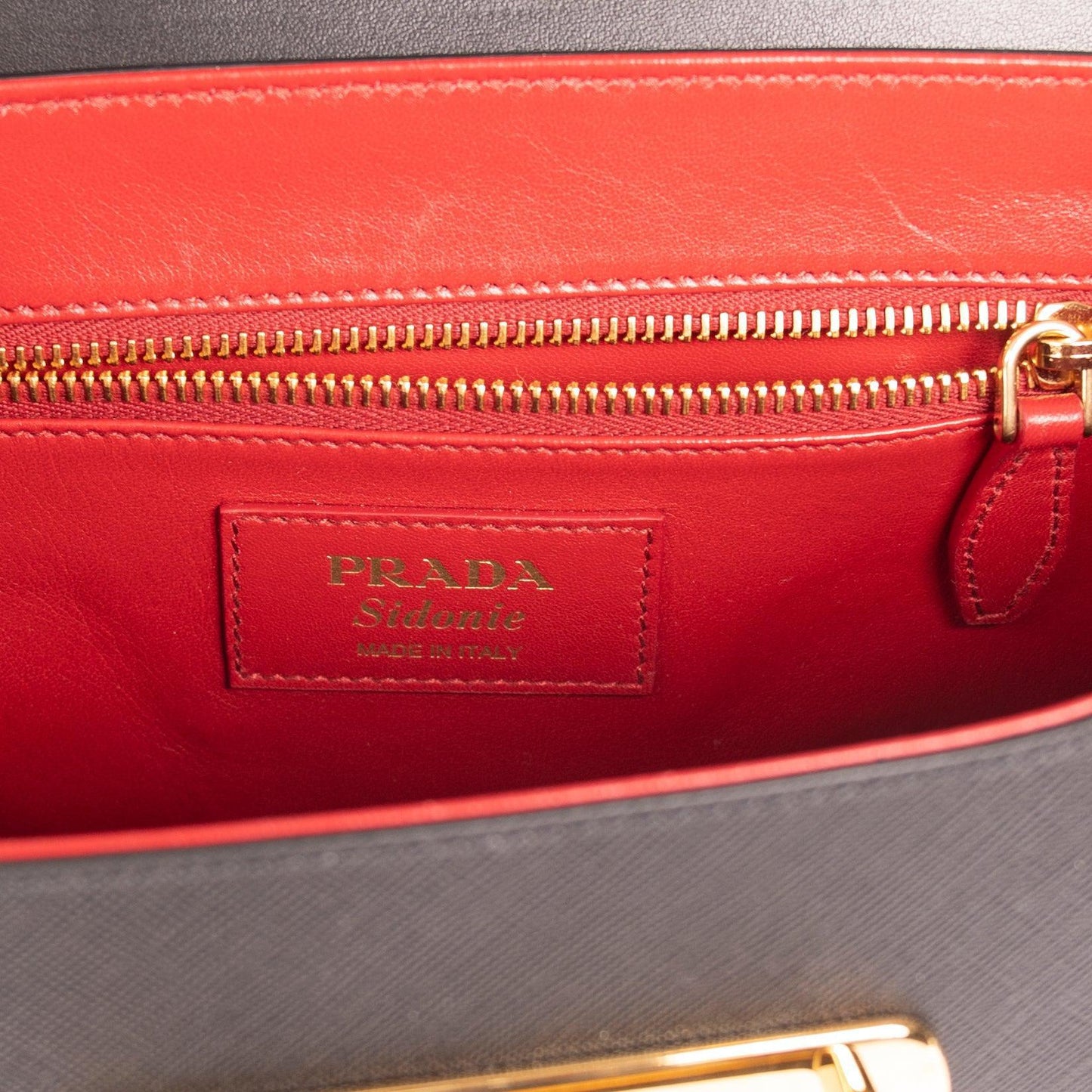 Prada Large Saffiano Lux Sidonie Top Handle Bag