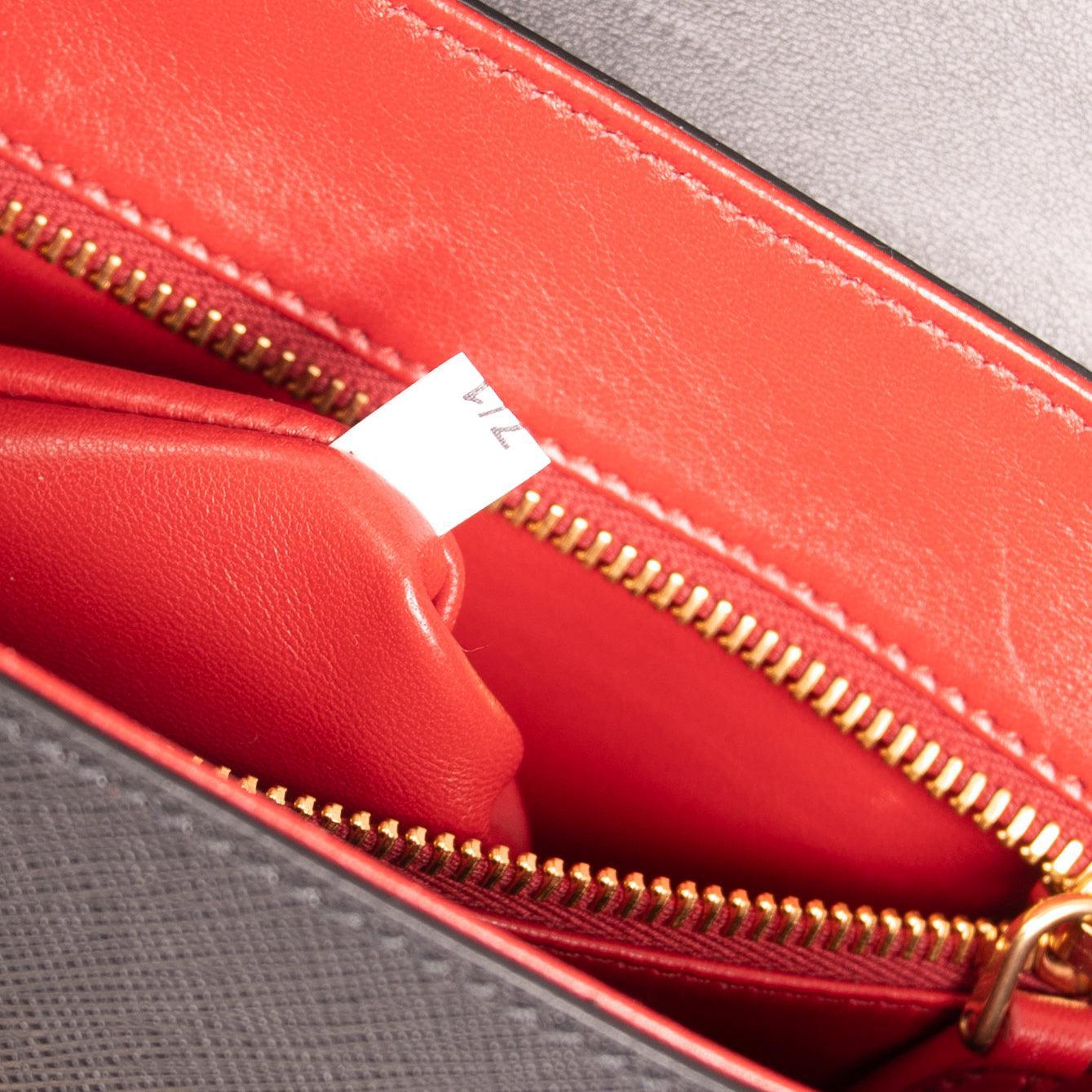 Prada Large Saffiano Lux Sidonie Top Handle Bag