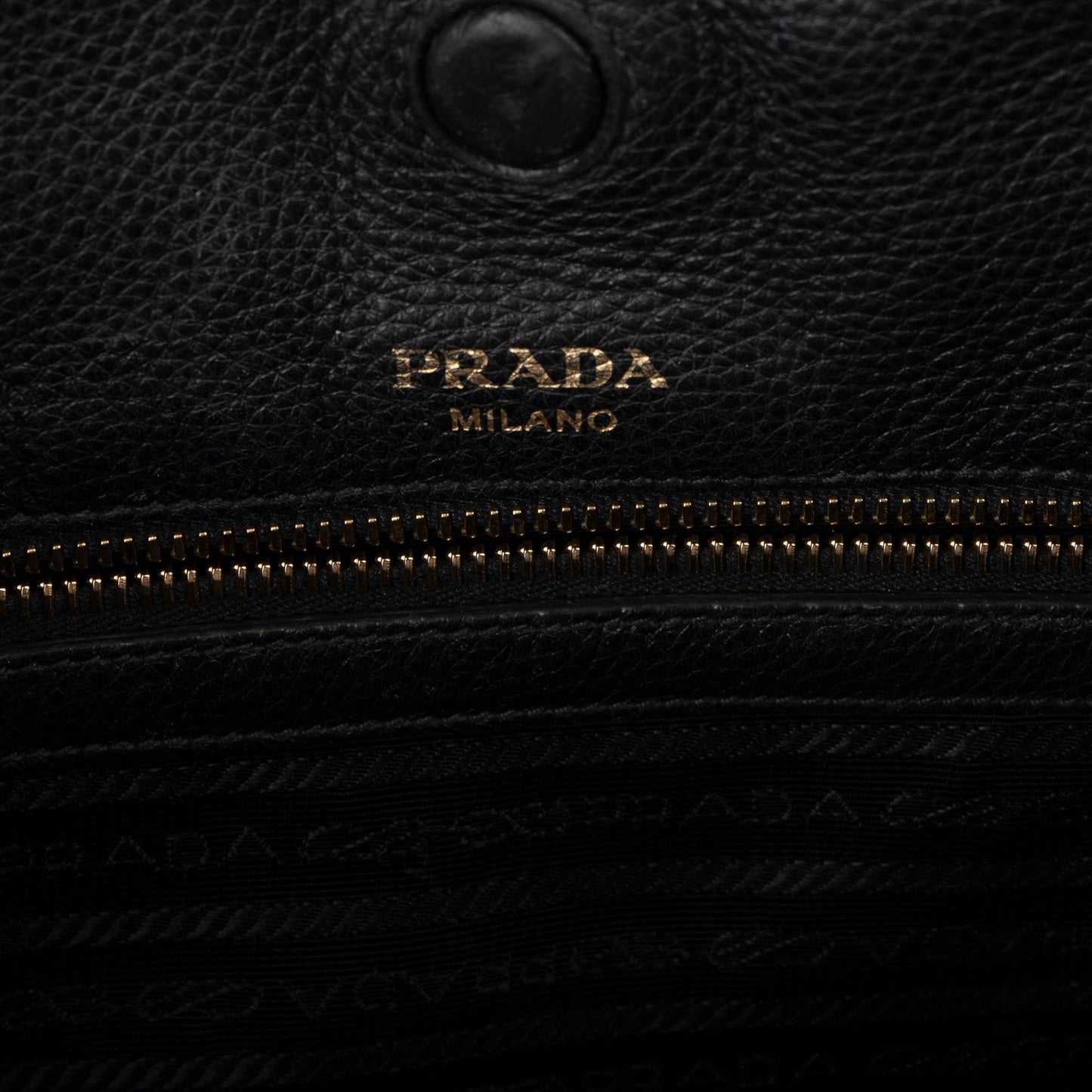 Prada Large Vitello Daino Front Pocket Tote
