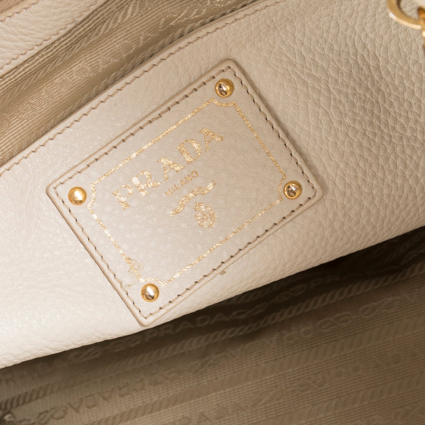 Prada Large Vitello Daino Side Zip Shopping Tote